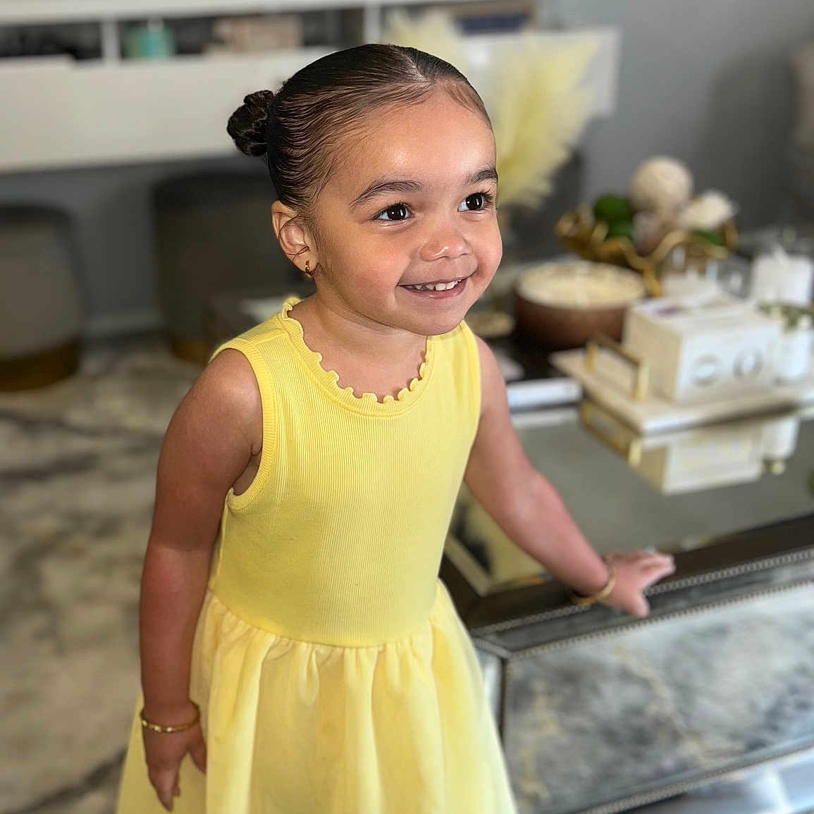 Amelia is registered to the contest to win money with this photo: child, clothing, computerhardware, dress, electronics, eveningdress, face, female, formalwear, girl, happy, hardware, head, monitor, person, photography, portrait, screen, smile, tv