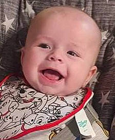 Dennis is registered to the contest to win money with this photo: baby, baby_laughing, baby_making_funny_faces, baby_products, baby_toddler_clothing, cheek, child, ear, eyelash, facial_expression, fun, happy, jaw, laugh, lip, mouth, nose, person, smile, toddler