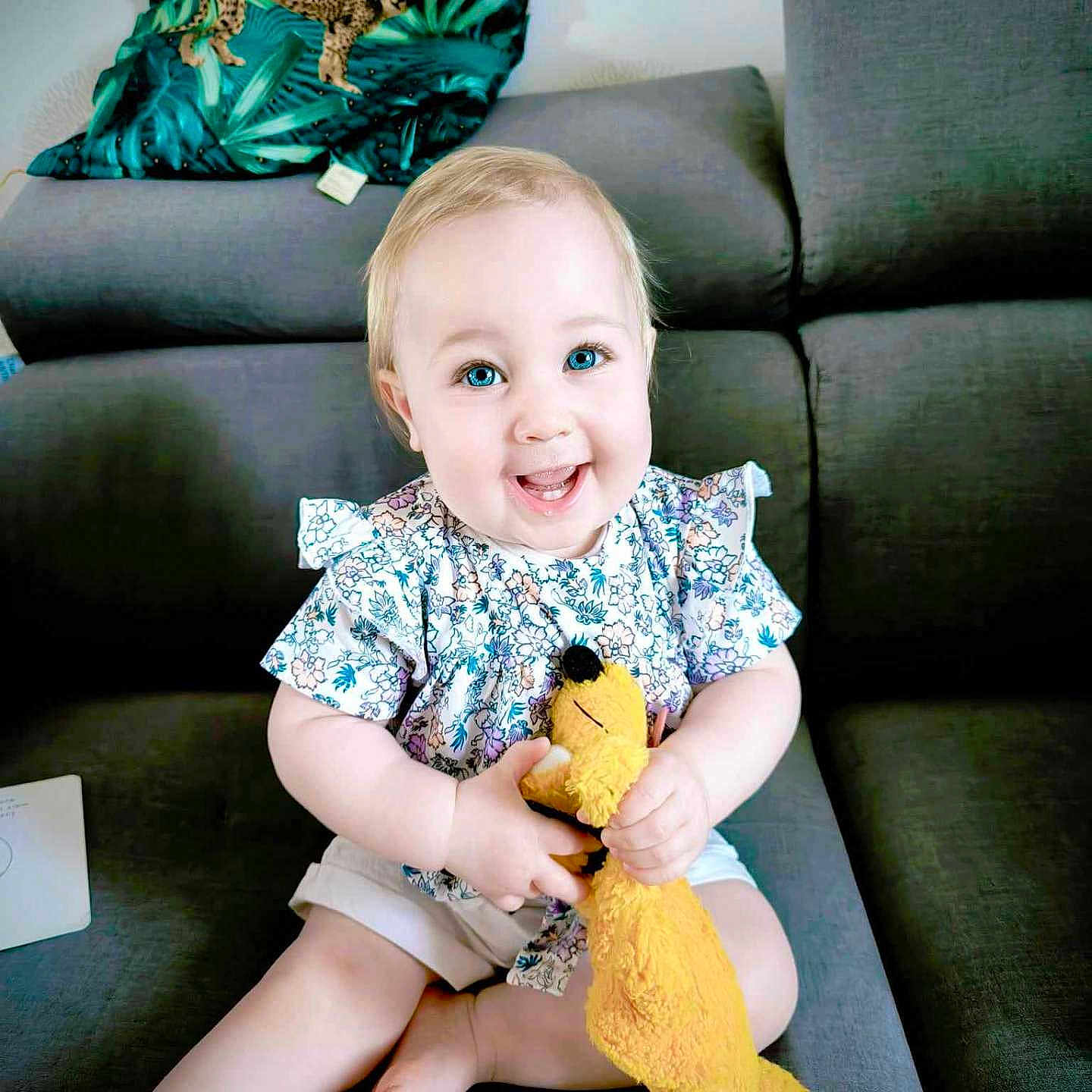 Rosalía participe au concours pour gagner de l'argent avec cette photo : animal, architecture, baby, building, chair, couch, cushion, face, furniture, happy, head, homedecor, indoors, livingroom, panther, person, photography, portrait, room, sitting