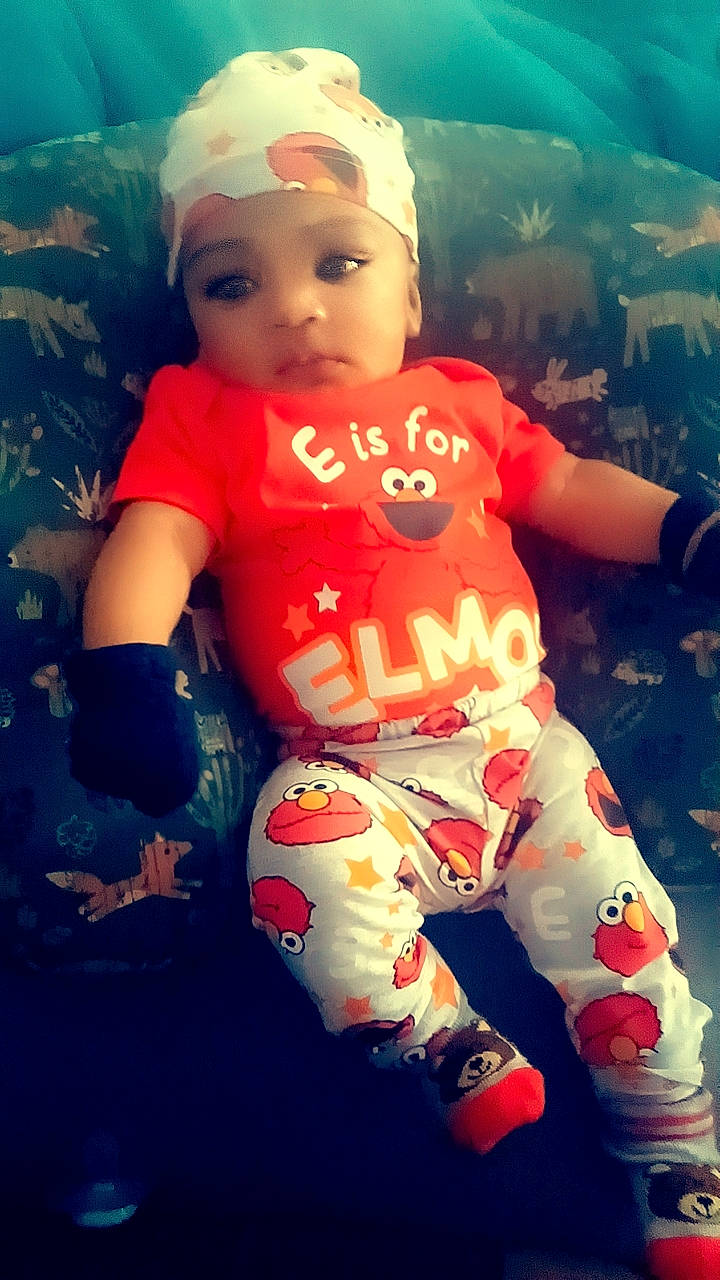 Paul Winfield joined the competition — help win amazing prizes! baby, baby_toddler_clothing, cap, carmine, cheek, child, cool, electric_blue, facial_expression, fun, happy, headwear, orange, person, personal_protective_equipment, pink, sleeve, space, t_shirt, thumb