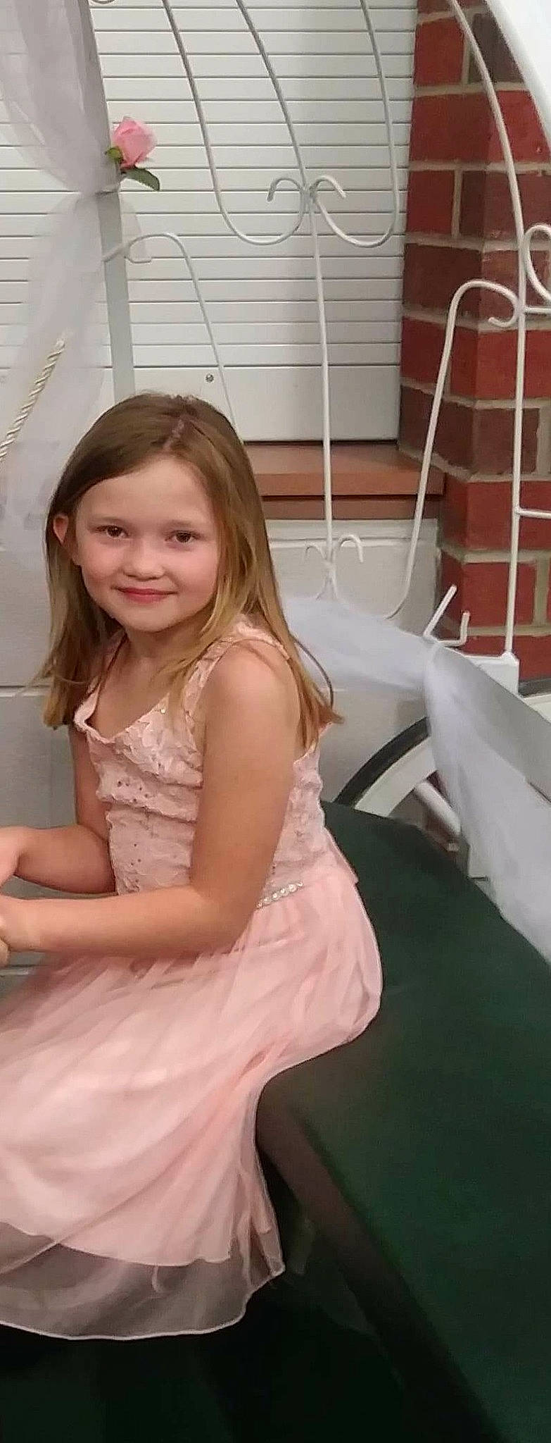 Amelya joined the competition — help win amazing prizes! blond, brown_hair, child, child_model, dress, formal_wear, hair, hairstyle, joy, long_hair, person, shoulder, sitting, smile, toddler