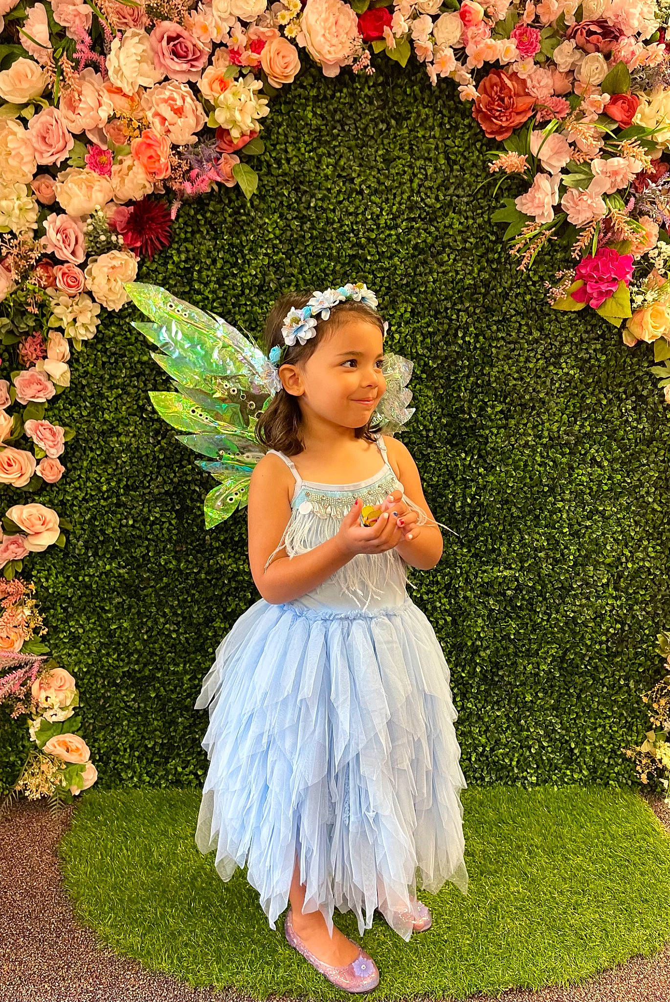 Lyla joined the competition — help win amazing prizes! annual_plant, beauty, botany, day_dress, event, face, flower, flower_arranging, grass, happy, headpiece, joy, leaf, nature, people_in_nature, person, petal, pink, plant, shrub