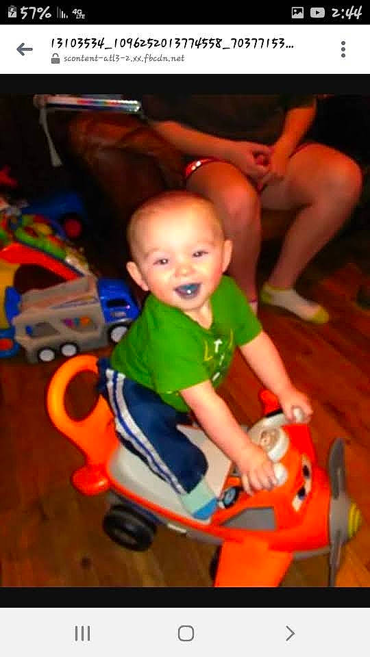 Zayne joined the competition — help win amazing prizes! baby, baby_products, child, event, flooring, fun, happy, leisure, people, person, play, product, recreation, riding_toy, sitting, smile, snapshot, thigh, toddler, toy