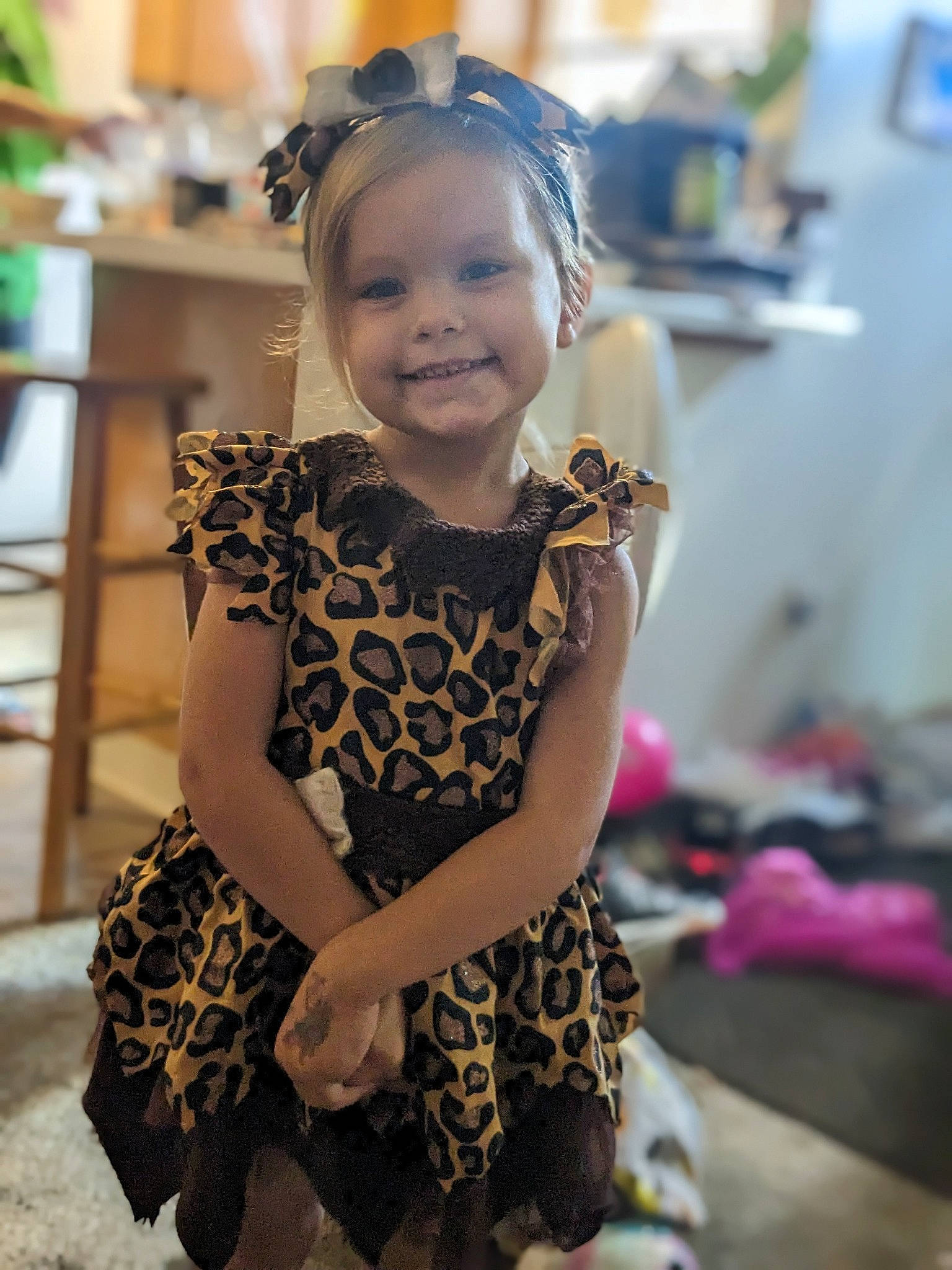 Octavia is registered to the contest to win money with this photo: baby_toddler_clothing, day_dress, dress, event, eye, fashion_accessory, fashion_design, formal_wear, hair, happy, head, headpiece, jewellery, joy, one_piece_garment, pattern, person, shoulder, skin, sleeve