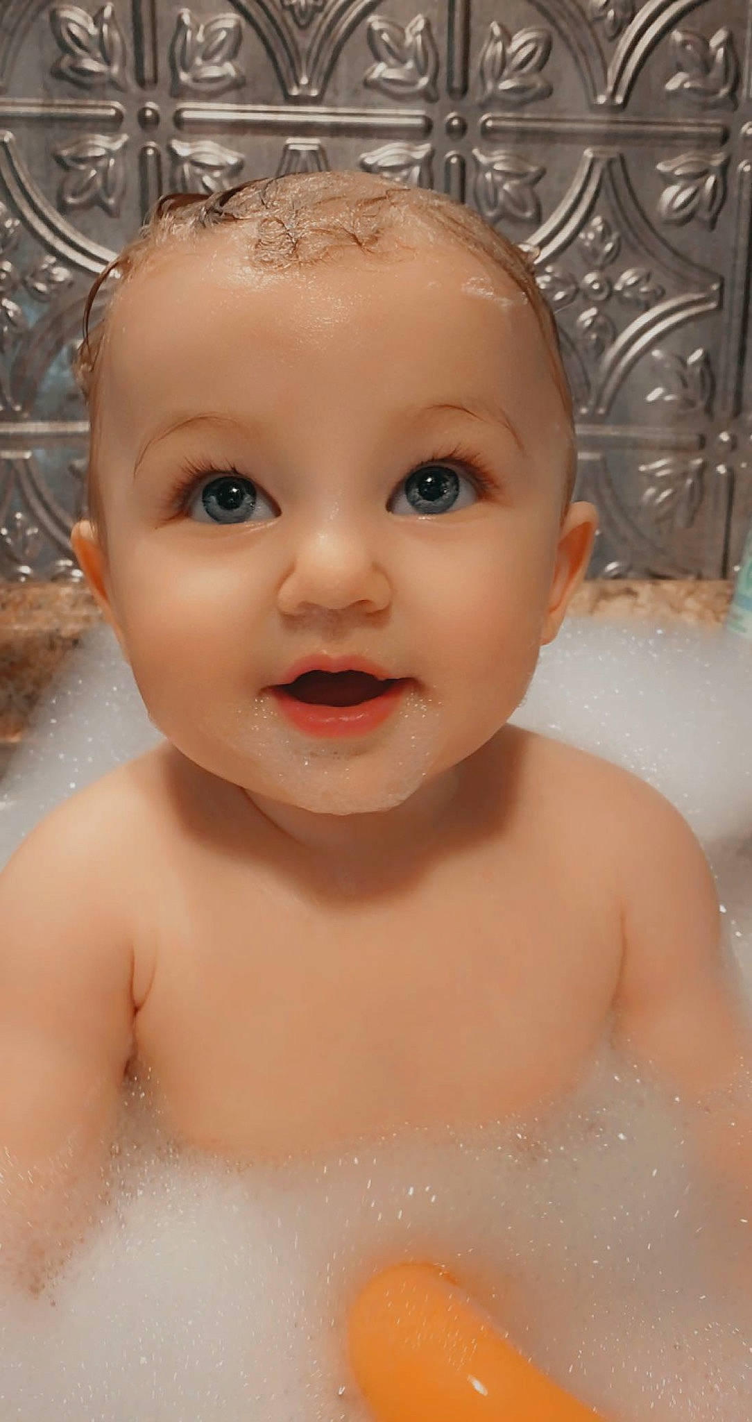 Marlowe joined the competition — help win amazing prizes! arm, cheek, chin, eye, eyebrow, eyelash, face, facial_expression, forehead, hair, hairstyle, hand, head, joint, lip, mouth, nose, person, shoulder, skin