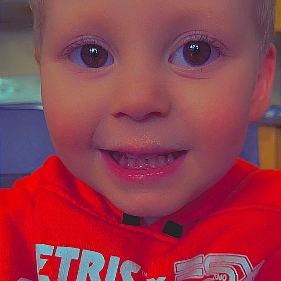 Nathan Martin joined the competition — help win amazing prizes! baby, bodypart, clothing, cosmetics, face, finger, food, hand, happy, head, lipstick, mouth, person, photography, portrait, shirt, smile, sweets, t_shirt, teeth