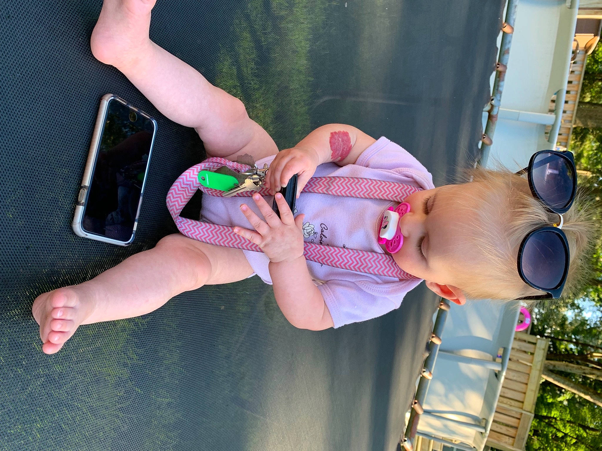 Adaline joined the competition — help win amazing prizes! baby, elbow, eyewear, finger, fun, gesture, grass, hat, joint, knee, leg, leisure, nail, person, pink, plant, product, thigh, thumb, toddler