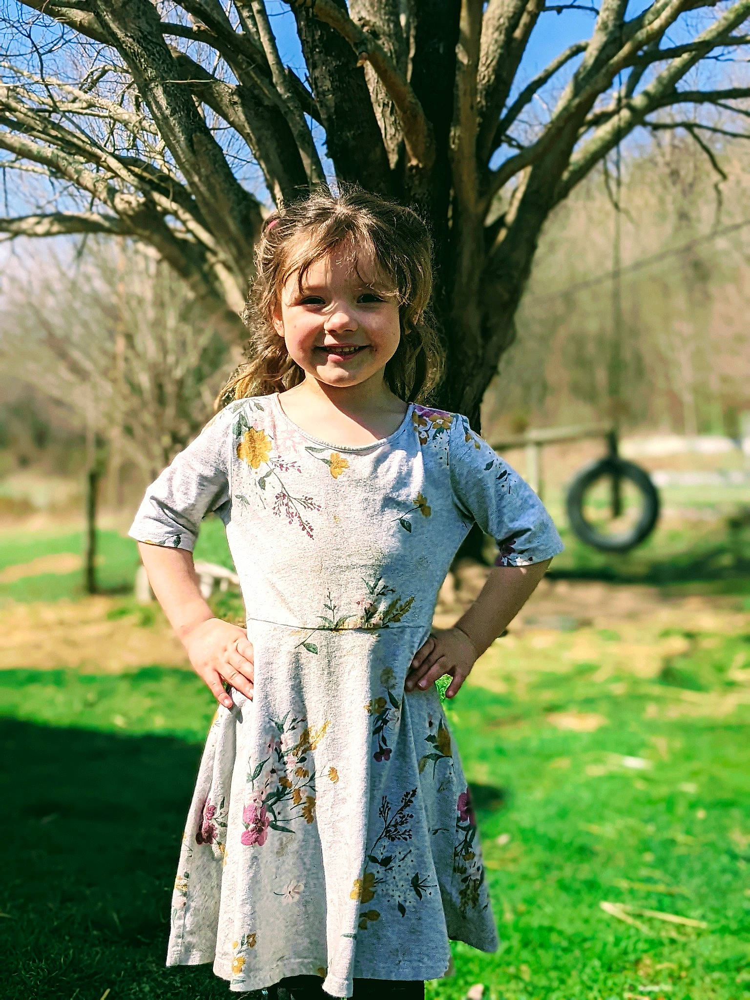 Adrian is registered to the contest to win money with this photo: daytime, dress, fun, grass, grass_family, grassland, happy, joy, leaf, leisure, meadow, people_in_nature, person, plant, recreation, sky, sleeve, smile, sunlight, tree