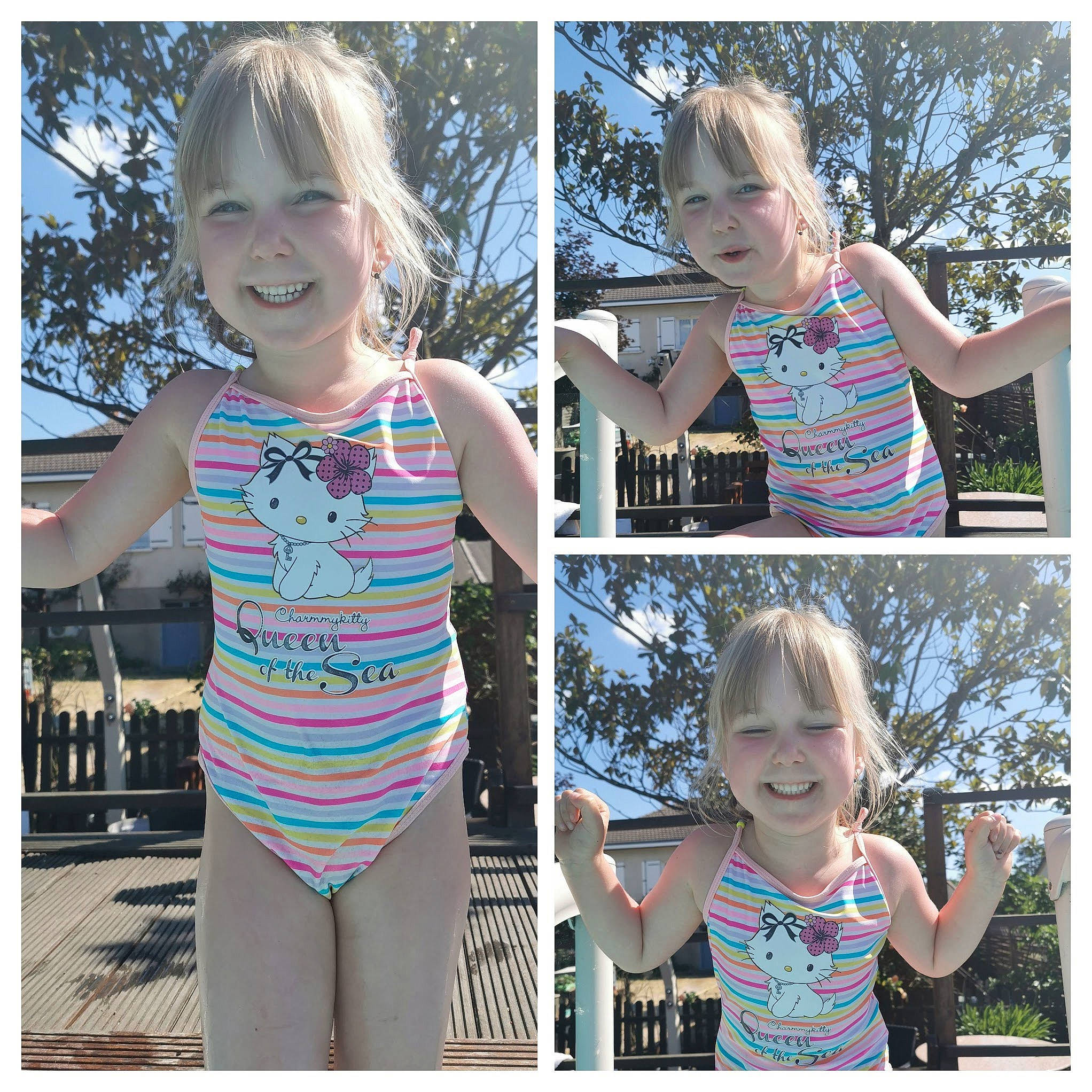 Rose a rejoint le concours — aidez-le/la à gagner de superbes lots ! child, clothing, joy, one_piece_swimsuit, outerwear, pattern, person, photography, play, shorts, sleeve, sleeveless_shirt, summer, t_shirt, toddler, top