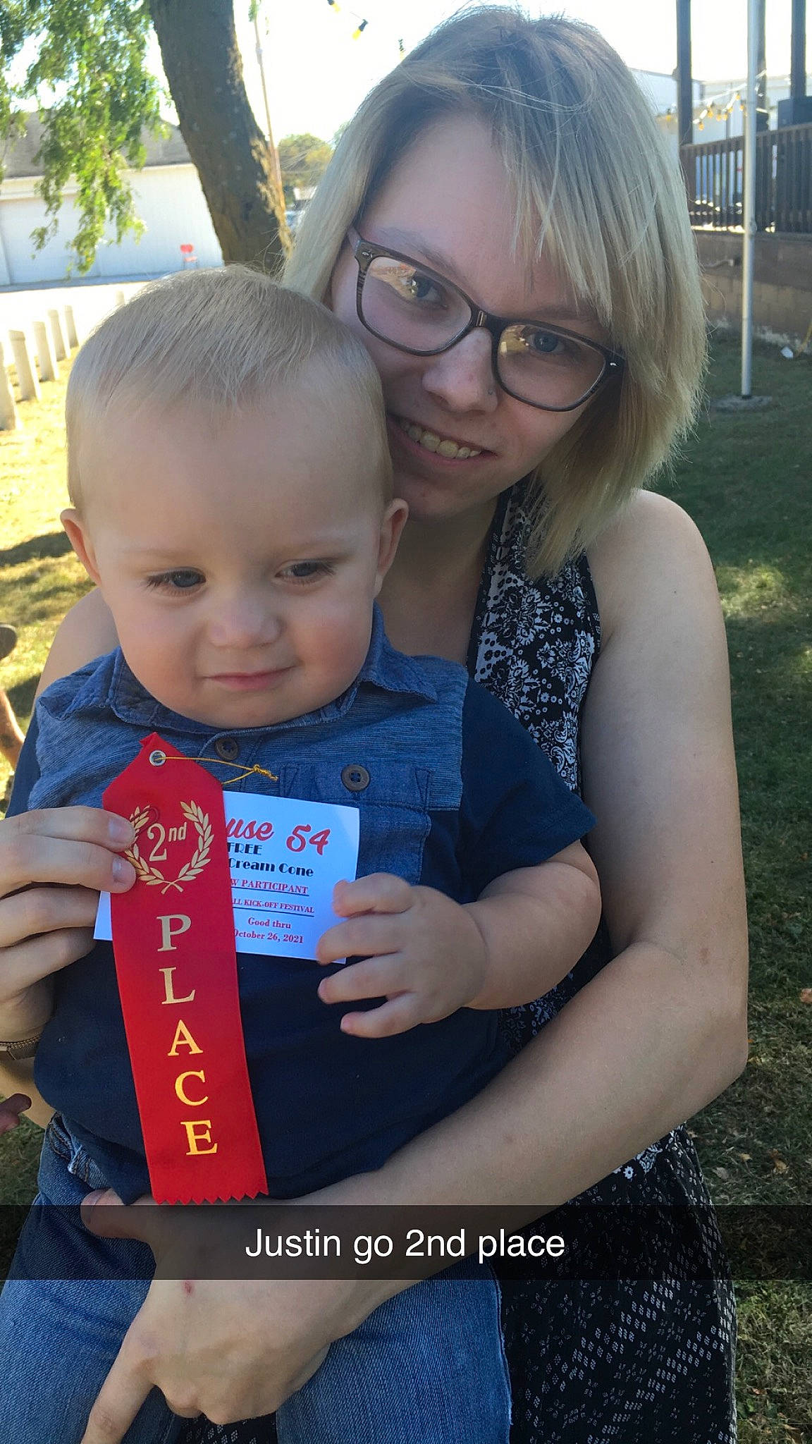 Justin joined the competition — help win amazing prizes! eye, eyewear, face, facial_expression, fun, glasses, grass, hairstyle, hand, happy, head, joy, leisure, person, photograph, plant, product, skin, smile, toddler