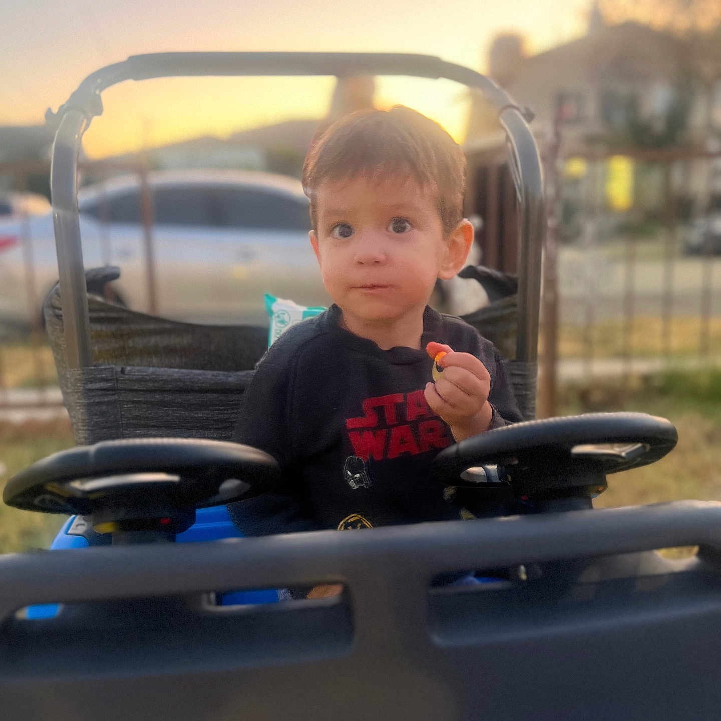 Mikey is registered to the contest to win money with this photo: baby, bodypart, car, clothing, cream, dessert, face, finger, food, grass, hand, head, icecream, outdoors, person, photography, plant, portrait, summer, t_shirt