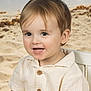 toddler, child, smile, face, eyes, shirt, button, chair, beach, sand, portrait, happy, cute, blond_hair, short_hair, indoor, baby, clothing, person, young_child