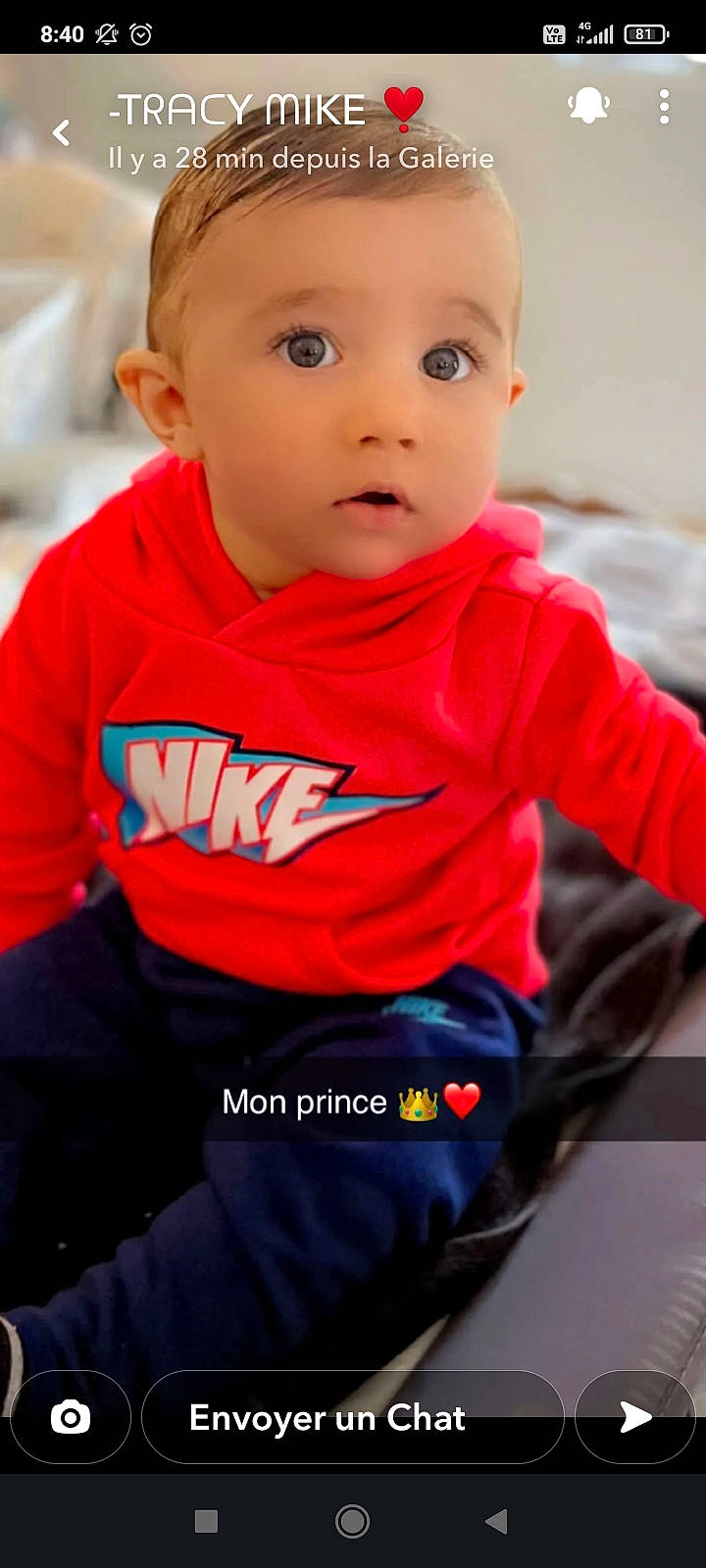 Deÿan a rejoint le concours — aidez-le/la à gagner de superbes lots ! baby, baby_products, baby_toddler_clothing, carmine, cheek, child, electric_blue, fun, happy, iris, lip, nose, person, product, sitting, skin, sleeve, sportswear, t_shirt, textile