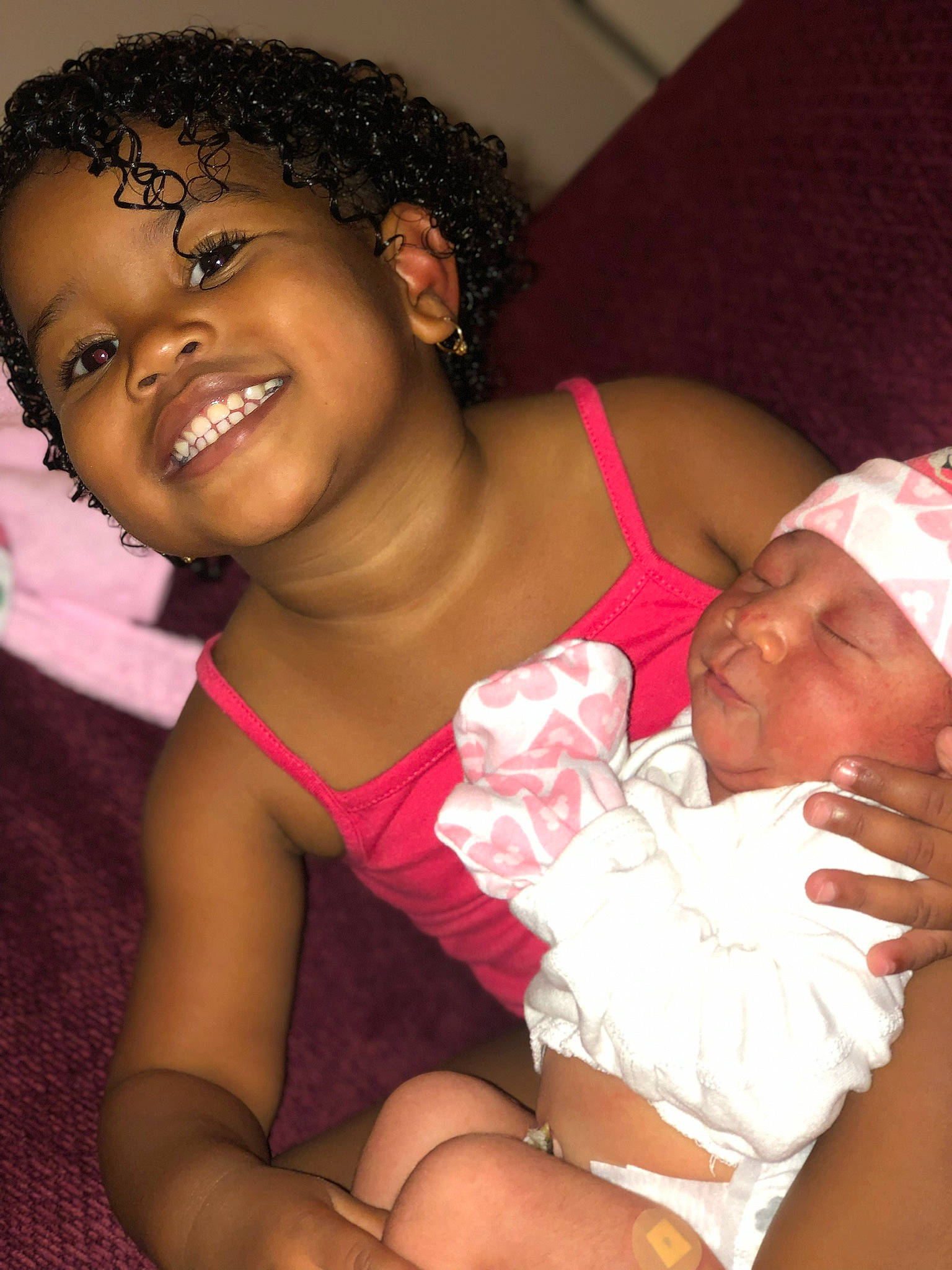 Karmina joined the competition — help win amazing prizes! abdomen, baby, black_hair, chest, child, daughter, fun, headwear, joy, mother, muscle, neck, person, pink, skin, smile, thigh, toddler, trunk