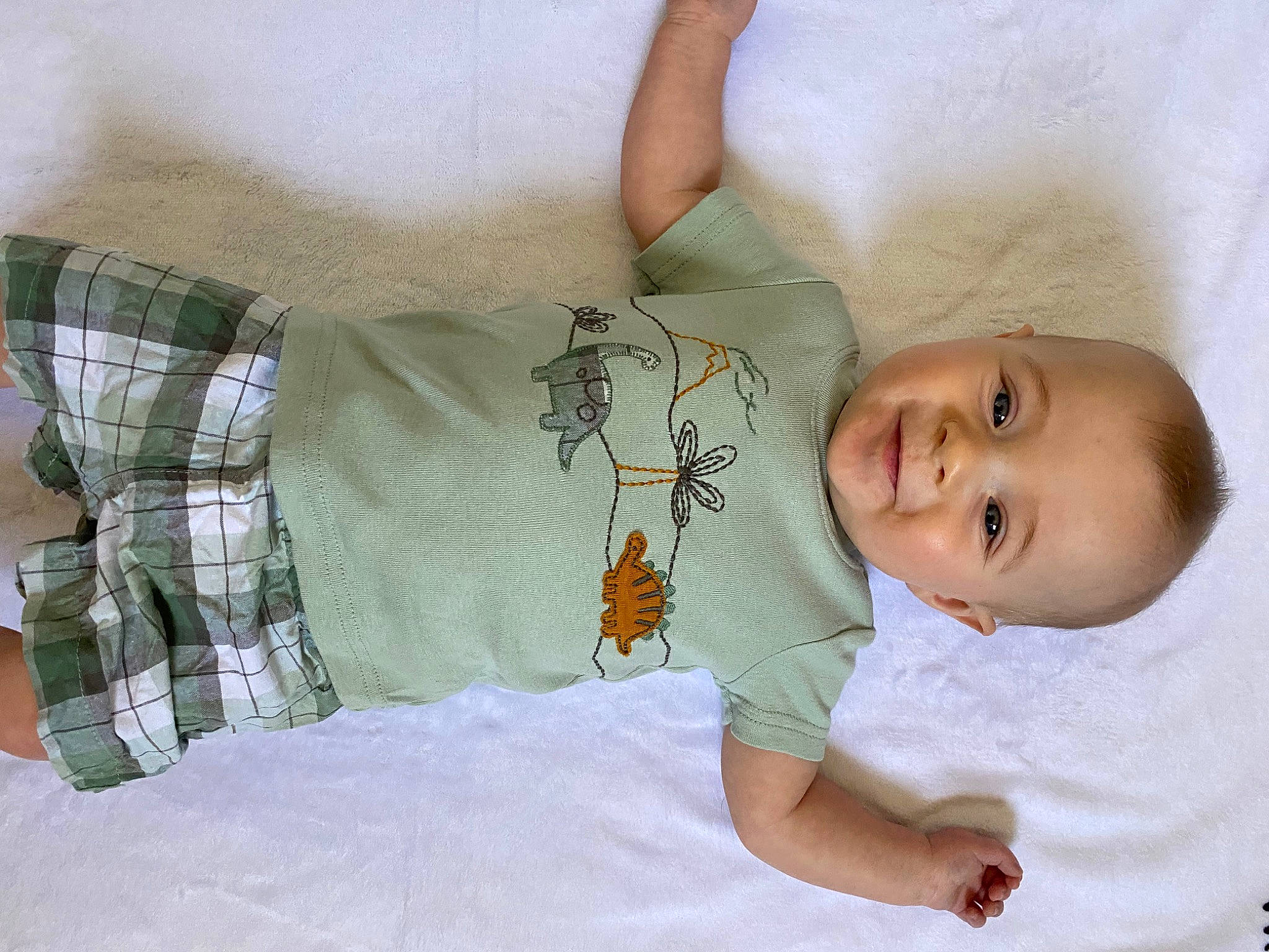 Charles joined the competition — help win amazing prizes! baby, baby_products, baby_safety, baby_sleeping, baby_toddler_clothing, bed, bedding, bedtime, child, comfort, couch, infant_bed, linens, person, product, skin, sleeve, smile, t_shirt, textile