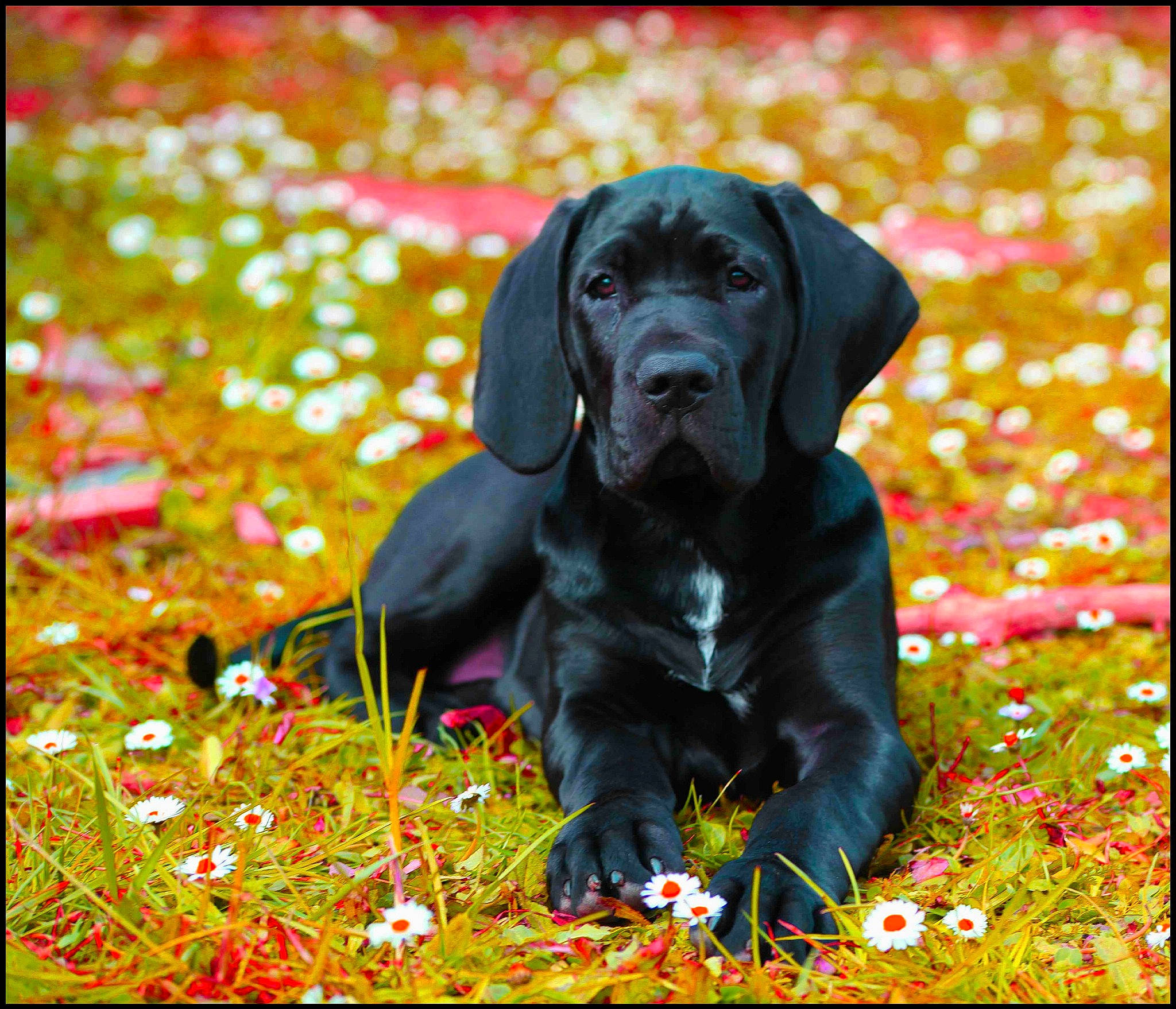 Paillette a rejoint le concours — aidez-le/la à gagner de superbes lots ! canidae, carnivore, dog, dog_breed, great_dane, hunting_dog, labrador_retriever, mammal, pointing_breed, puppy, retriever, sporting_group, vertebrate