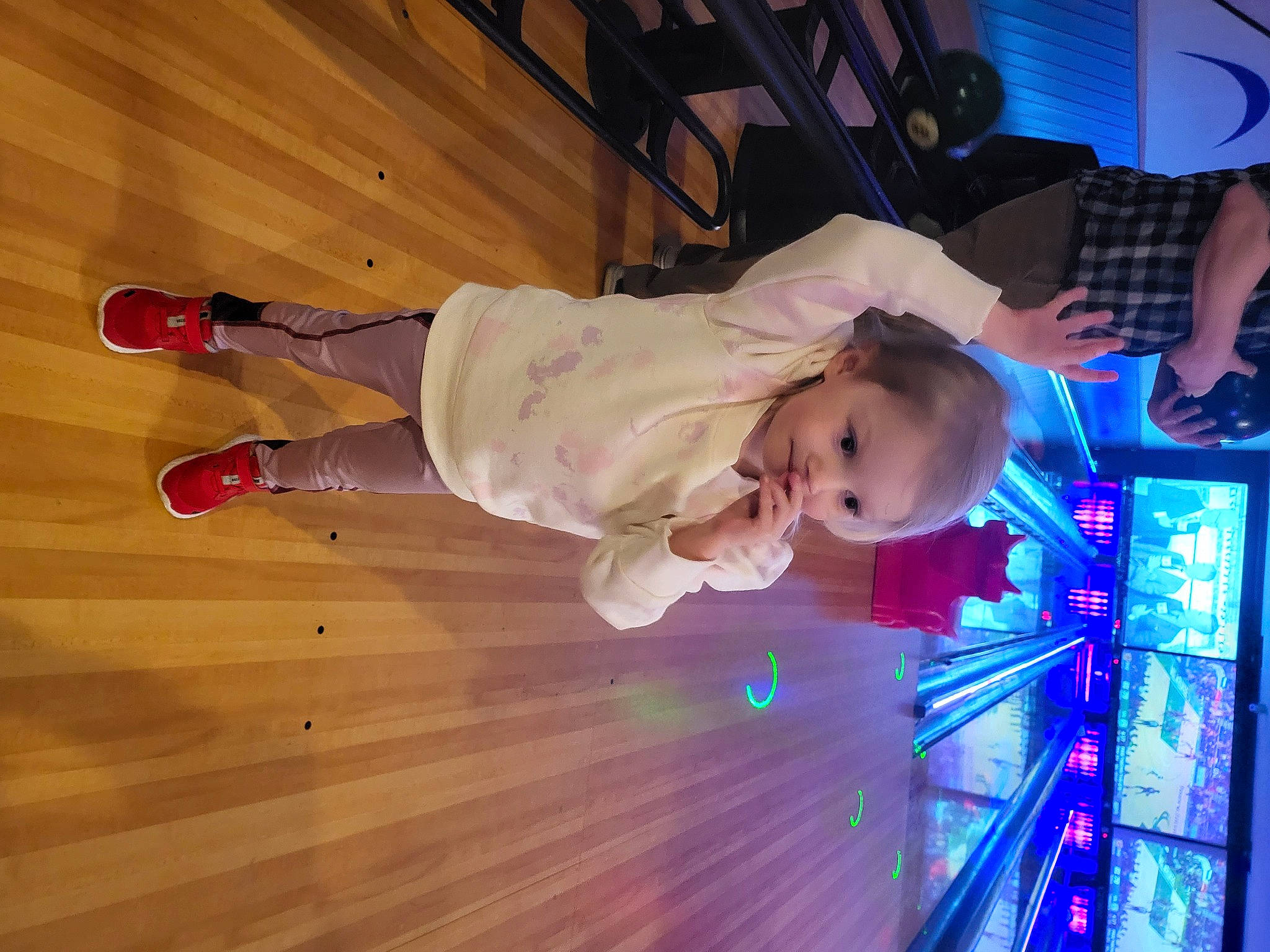 Olive joined the competition — help win amazing prizes! baby, child, electric_blue, entertainment, event, flooring, fun, hardwood, laminate_flooring, leisure, night, person, recreation, room, sportswear, toddler, tree, varnish, wood, wood_flooring