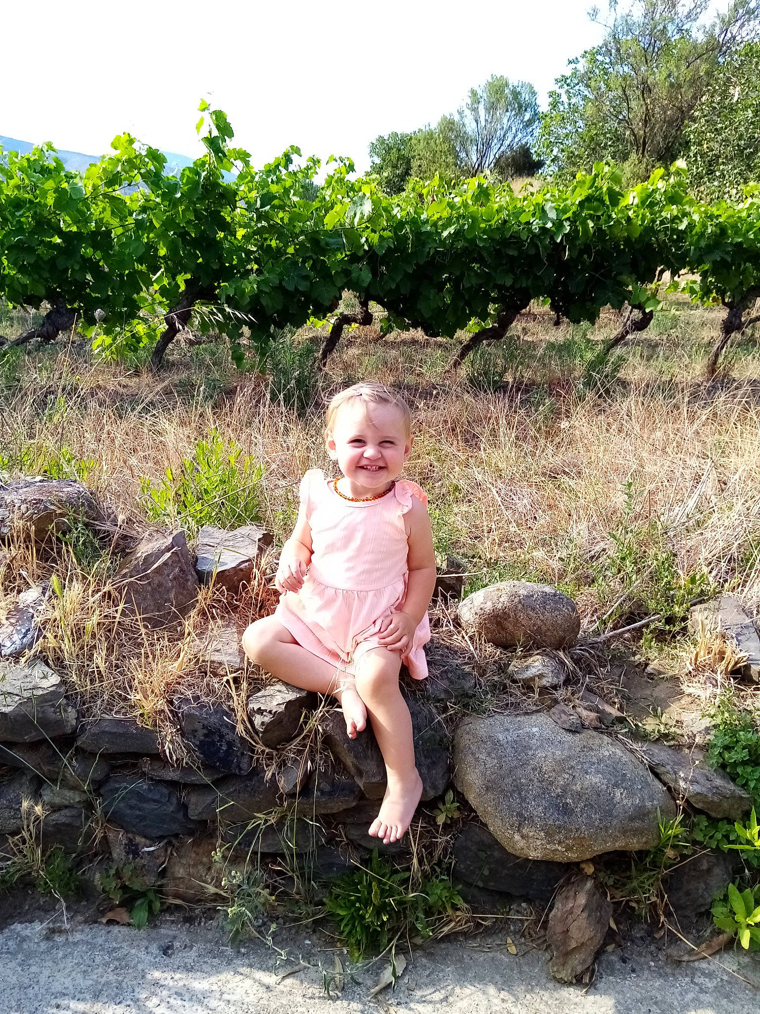 Maïlys a rejoint le concours — aidez-le/la à gagner de superbes lots ! baby, baby_toddler_clothing, child, fawn, garden, grass, grass_family, happy, head, joy, landscape, people_in_nature, person, plant, plant_community, sky, smile, soil, terrestrial_plant, toddler