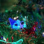 animal, branches, cat, christmas_tree, closeup, colorful, curious, cute, decorations, eyes, face, feline, festive, glowing, greenery, hidden, holiday_lights, indoor, peeking, pet