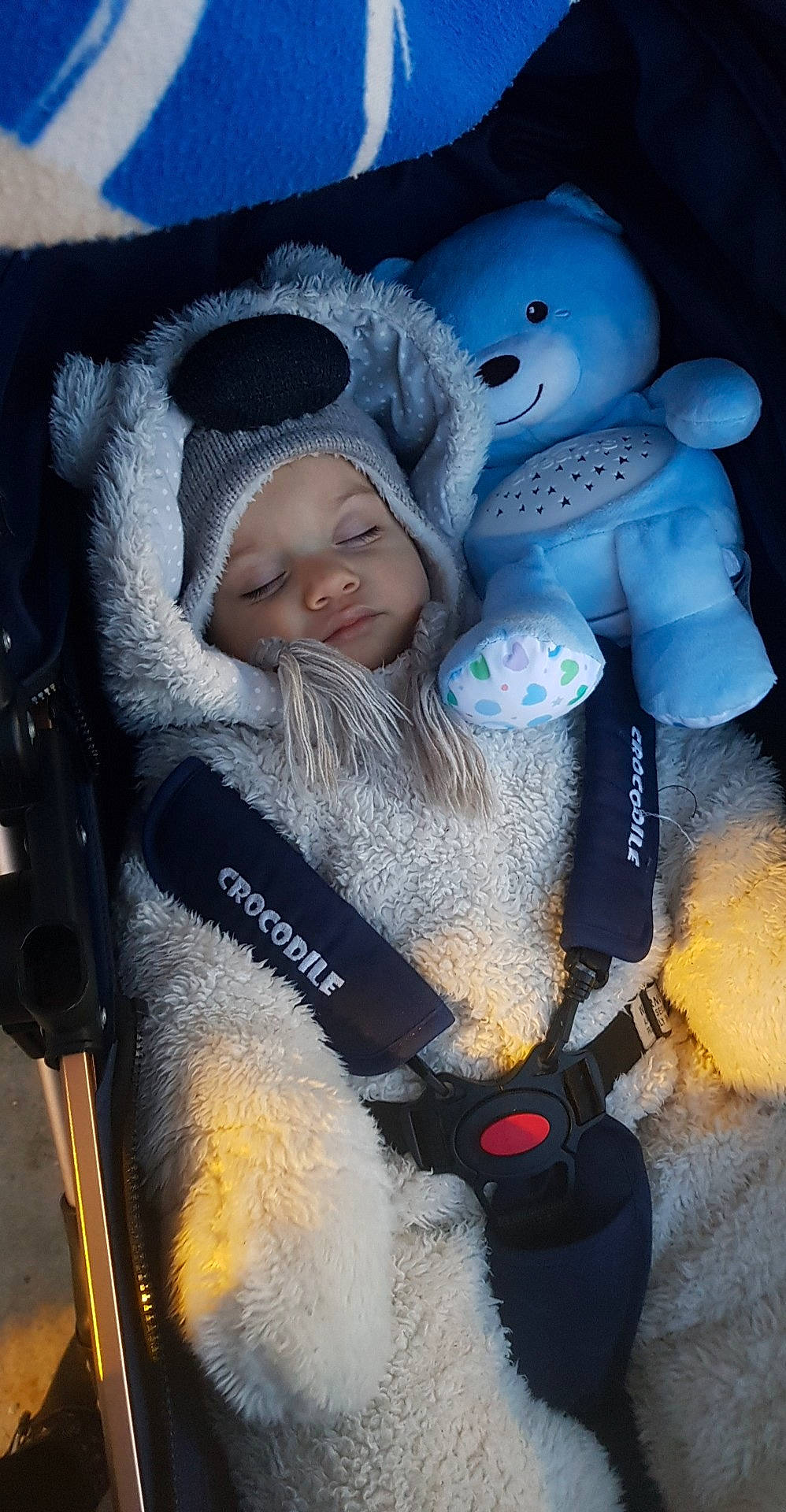 Luciano participe au concours pour gagner de l'argent avec cette photo : baby, baby_carriage, baby_products, baby_toddler_clothing, baby_toys, comfort, headwear, hood, person, plush, product, puppet, stuffed_toy, toy