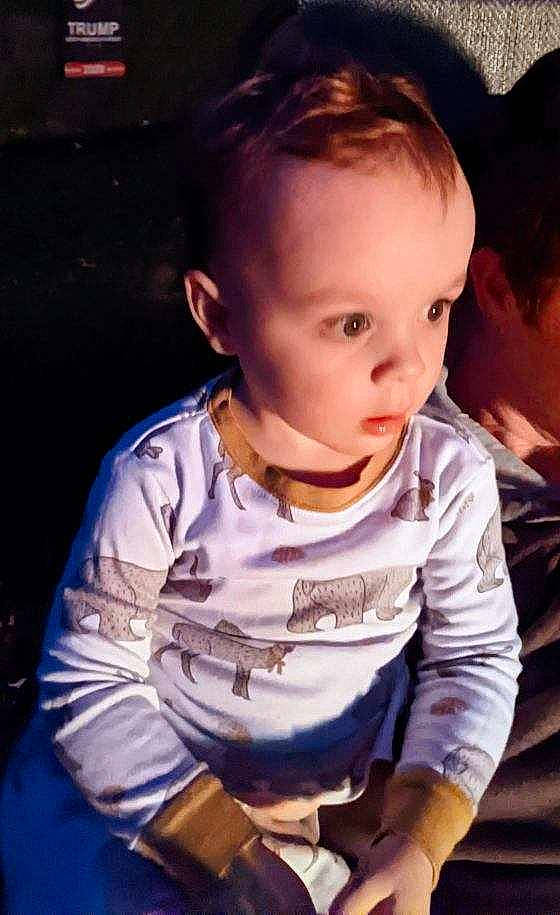 Greyson is registered to the contest to win money with this photo: baby_toddler_clothing, cheek, child, chin, cool, ear, eyebrow, facial_expression, flash_photography, fun, happy, iris, lip, mouth, neck, nose, person, skin, sleeve, toddler