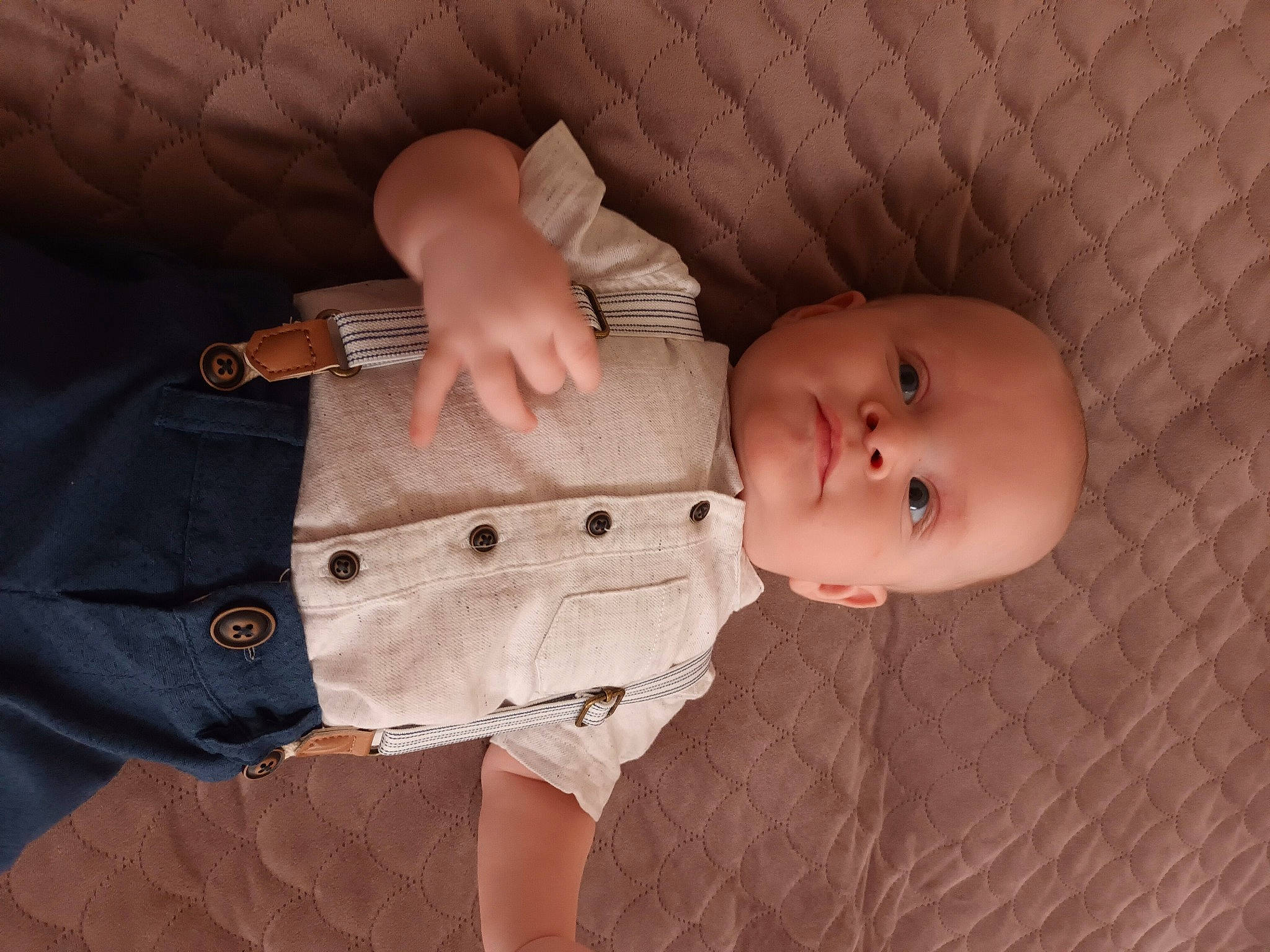 Marcel is registered to the contest to win money with this photo: baby, baby_toddler_clothing, cheek, child, collar, comfort, eyelash, finger, gesture, hand, human_body, iris, lip, nail, nose, pattern, person, skin, sleeve, toddler