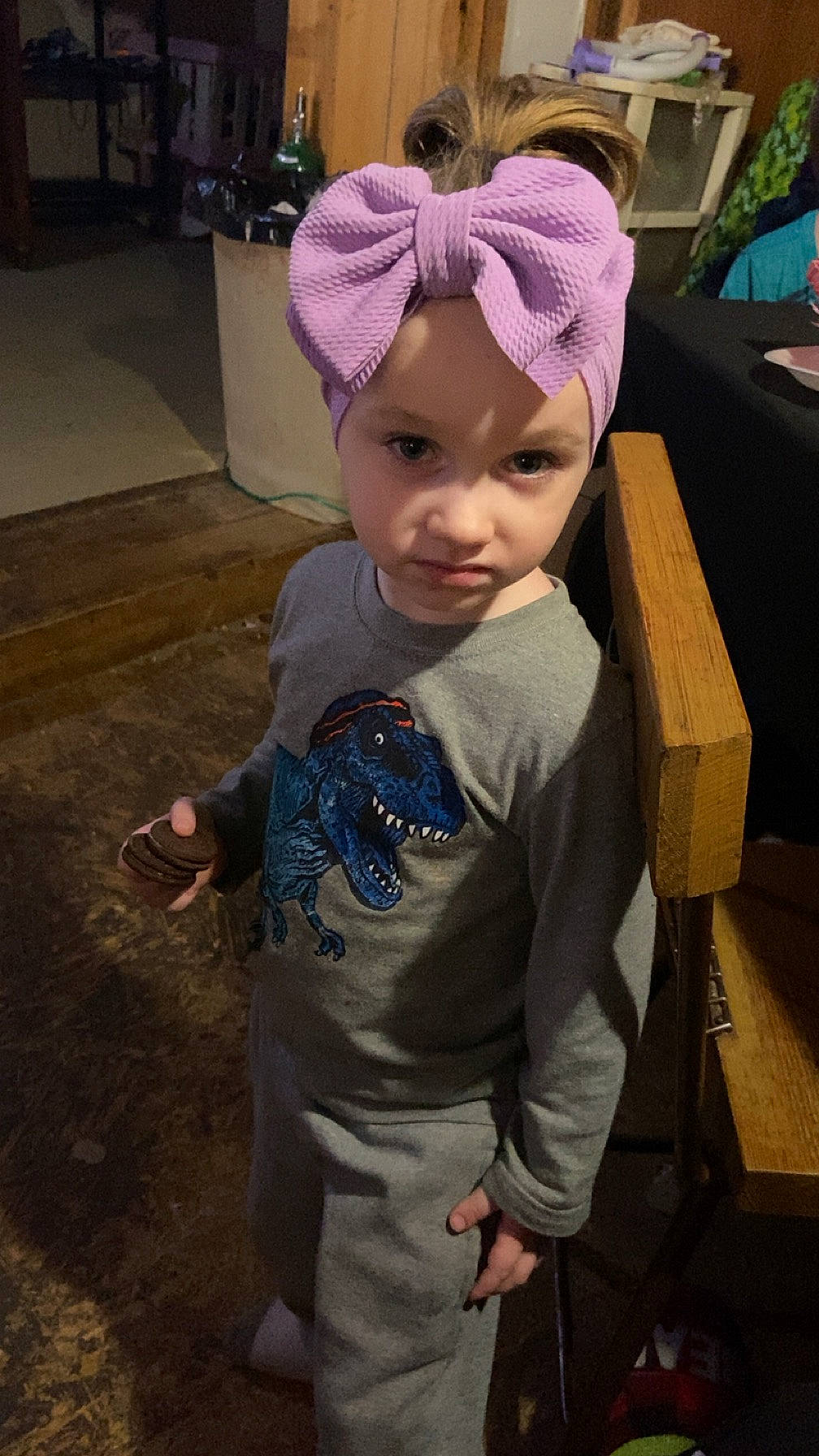Cheyenne joined the competition — help win amazing prizes! beanie, cap, child, costume, costume_hat, fashion_accessory, fun, fur, hair_accessory, headband, headgear, headpiece, headwear, hoodie, knit_cap, magenta, person, personal_protective_equipment, sleeve, t_shirt