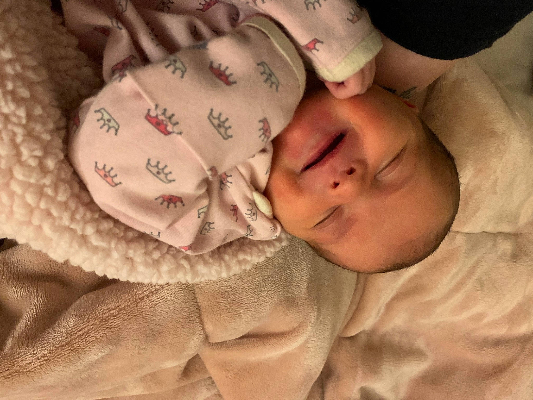 Rosemary joined the competition — help win amazing prizes! baby, baby_products, baby_sleeping, baby_toddler_clothing, cheek, child, comfort, finger, happy, headgear, linens, mammal, mouth, nose, pattern, person, skin, sleeve, smile, textile