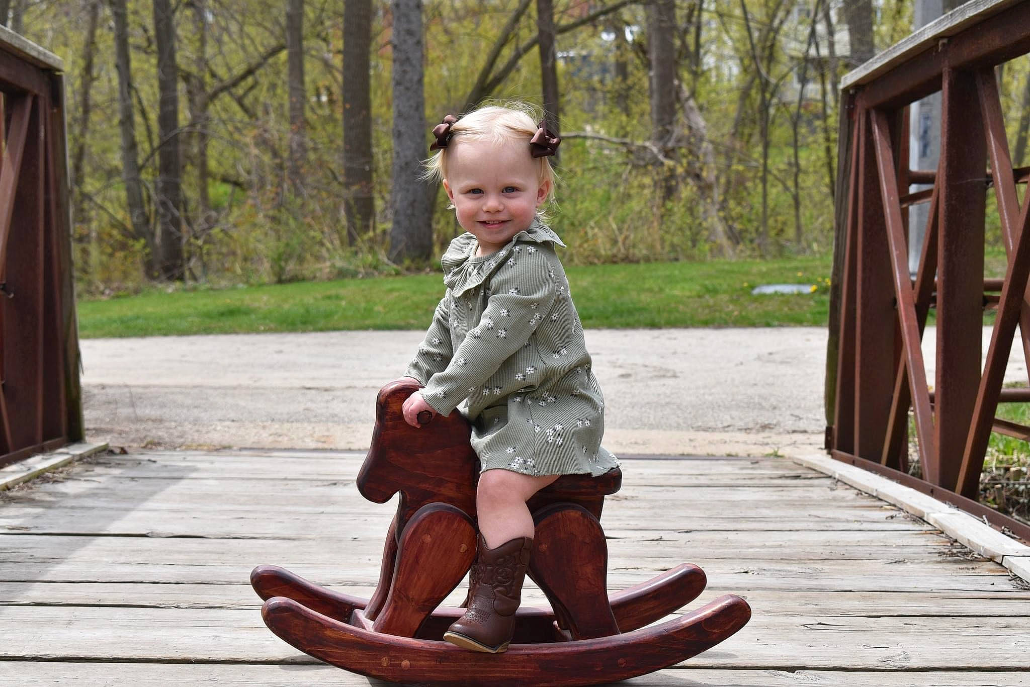 Lilliann joined the competition — help win amazing prizes! baby, baby_toddler_clothing, child, foot, forest, fun, grass, happy, hardwood, joy, leisure, people_in_nature, person, plant, recreation, sitting, smile, toddler, tree, vacation