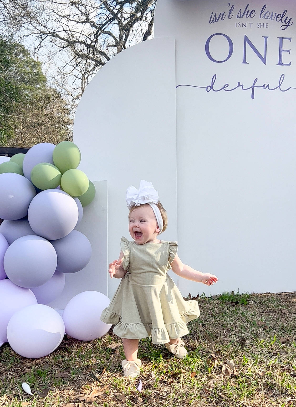 Briar joined the competition — help win amazing prizes! baby, balloon, beauty, child, event, grass, grassland, happy, leaf, nature, party_supply, people, people_in_nature, person, pink, plant, summer, sunlight, toddler, tree