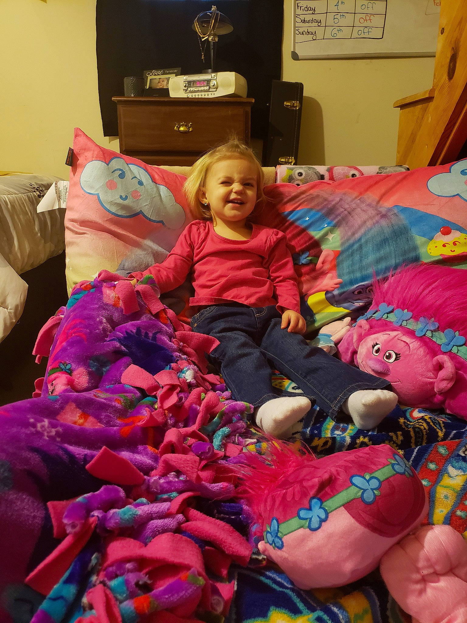 Braelynn joined the competition — help win amazing prizes! child, day, fun, girl, infant, joy, magenta, person, pink, play, purple, room, textile, toddler, toy