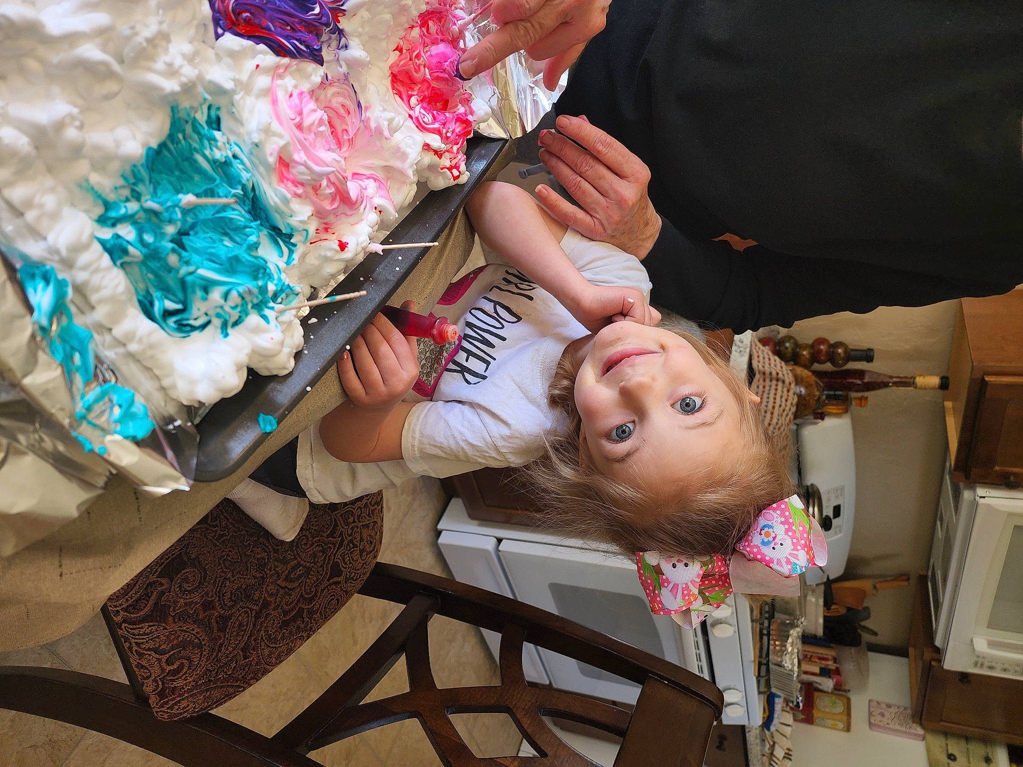 Braelynn is registered to the contest to win money with this photo: child, event, flesh, fun, happy, home_appliance, joy, kitchen_appliance, party, person, plastic, room, smile, sunglasses, t_shirt, television, toddler