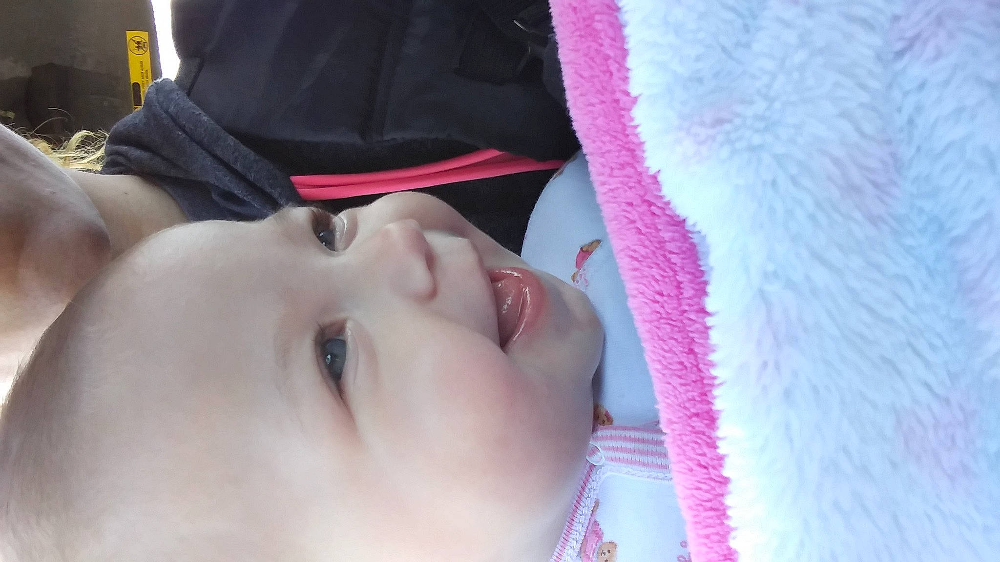 Aaliyah joined the competition — help win amazing prizes! baby, beauty, black_hair, cheek, child, chin, close_up, eye, eyebrow, eyelash, face, forehead, hand, head, lip, mouth, neck, nose, person, pink