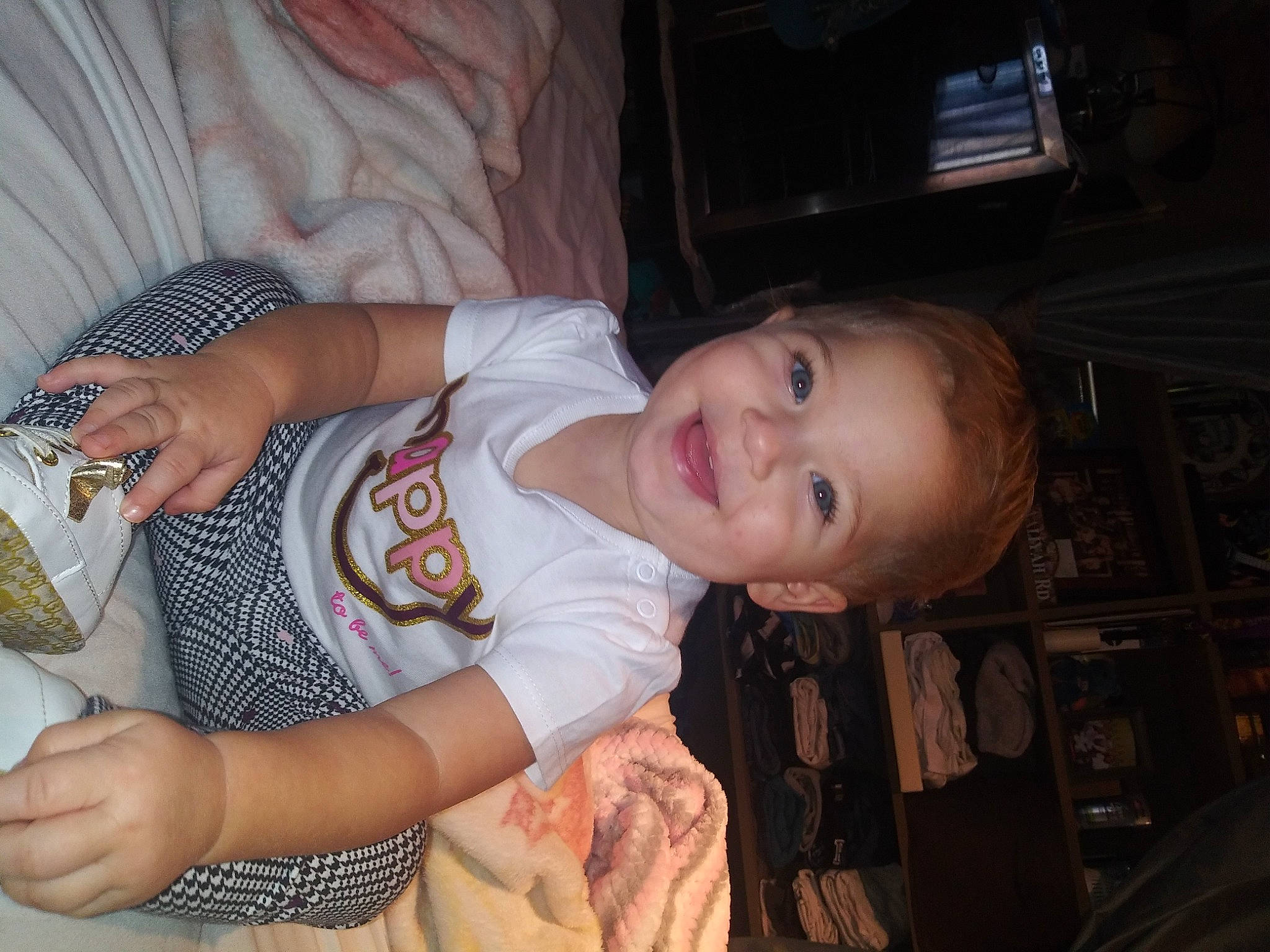 Aaliyah is registered to the contest to win money with this photo: baby, cheek, child, eye, joy, person, smile, toddler