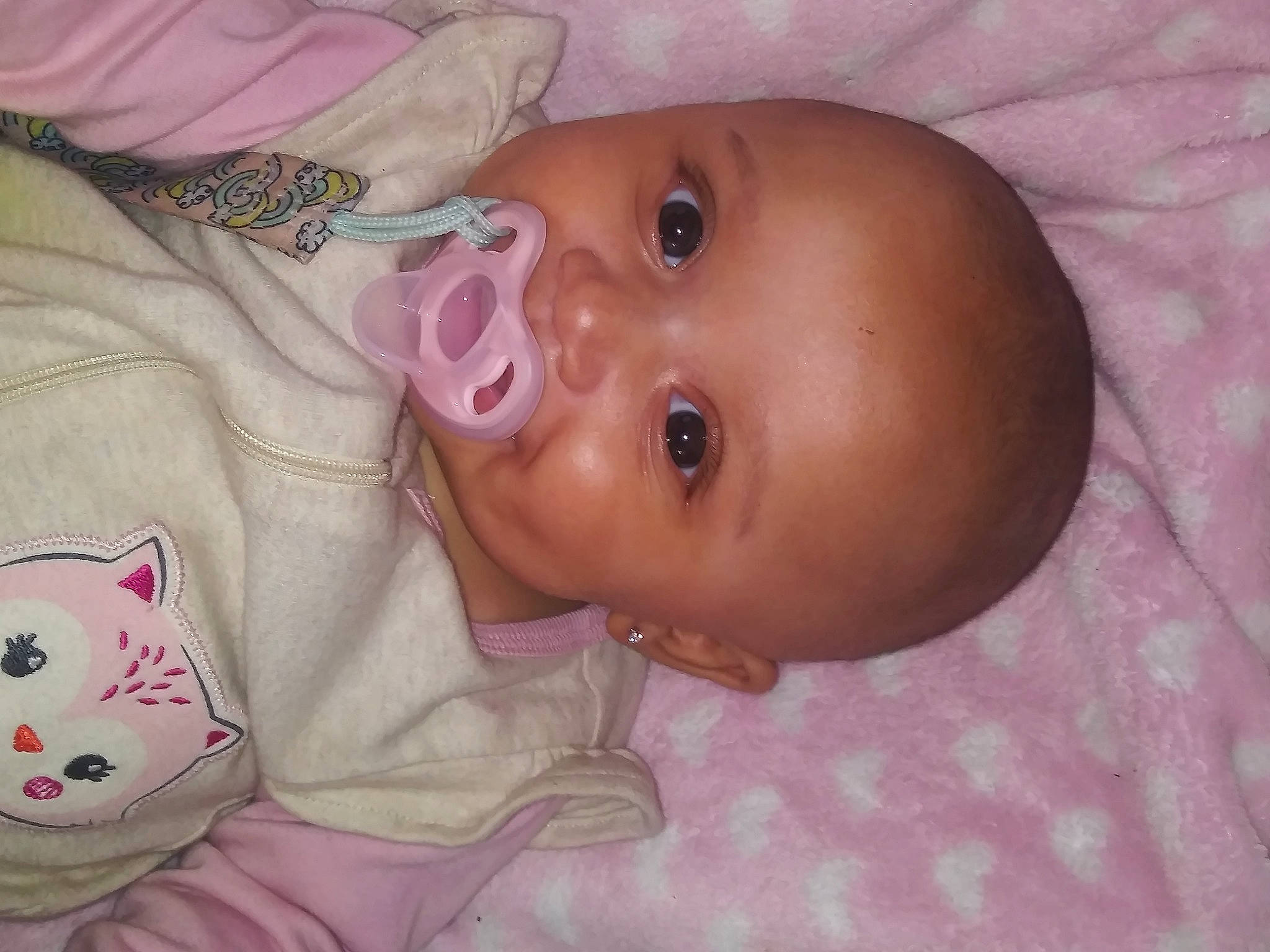 Nevaeh Anna'Marie joined the competition — help win amazing prizes! baby, cheek, child, chin, ear, eye, face, forehead, head, iris, lip, mouth, neck, nose, person, pink, skin, smile, toddler