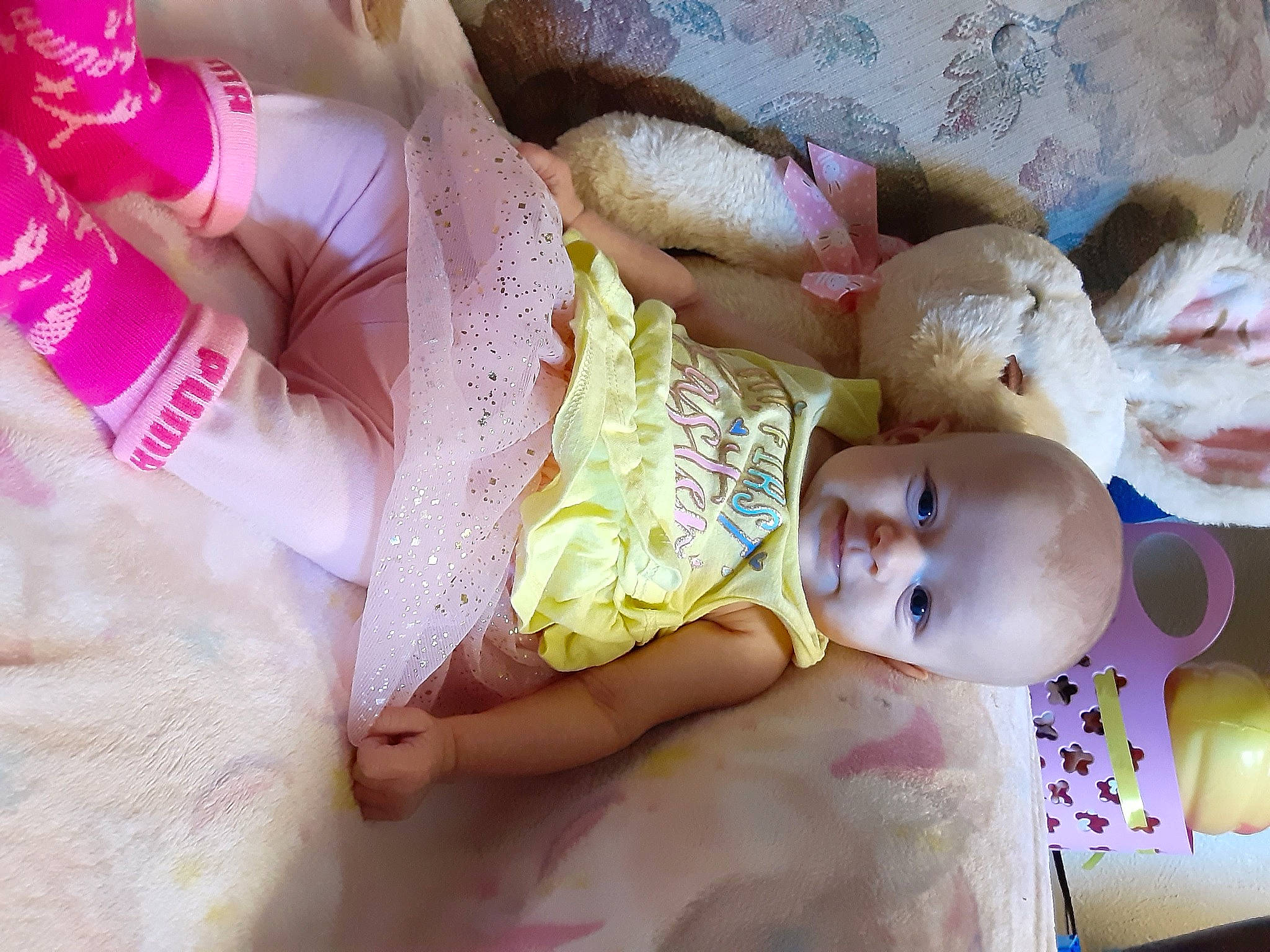 Embrie joined the competition — help win amazing prizes! abdomen, arm, baby, baby_toddler_clothing, cheek, child, comfort, finger, happy, human_body, human_leg, linens, nail, person, pink, product, skin, textile, thigh, toddler