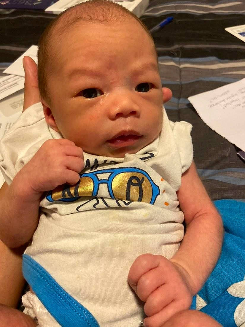 Declan joined the competition — help win amazing prizes! baby, baby_toddler_clothing, cheek, child, chin, ear, eye, eyebrow, eyelash, finger, hairstyle, happy, head, iris, mouth, neck, nose, person, skin, sleeve