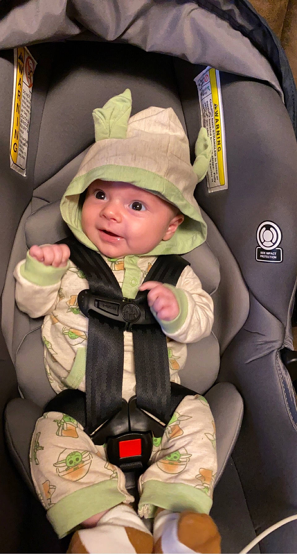 Perseus joined the competition — help win amazing prizes! auto_part, baby, baby_carriage, baby_products, baby_toddler_clothing, car_seat, carmine, cheek, child, comfort, face, fashion_accessory, headwear, outerwear, pattern, person, personal_protective_equipment, product, seat_belt, sitting