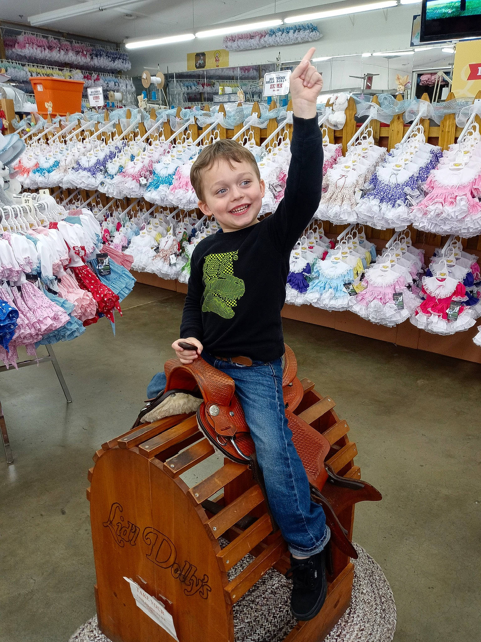 Brantlee is registered to the contest to win money with this photo: bag, box, carton, customer, event, fun, joy, leisure, market, person, recreation, retail, shelf, shipping_box, shoe, shopping, shorts, smile, sneakers, t_shirt