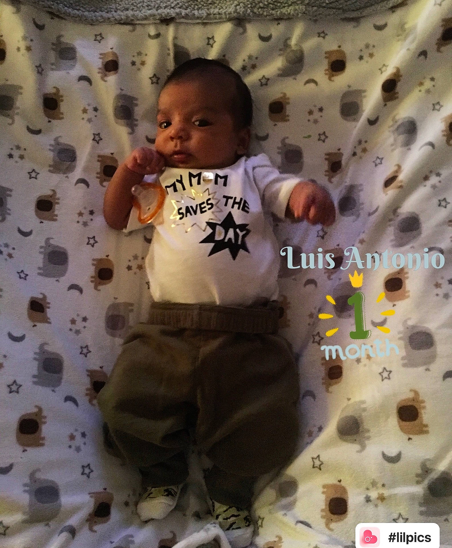 Luis is registered to the contest to win money with this photo: boy, child, cool, day, infant, pattern, person, play, product, smile, toddler