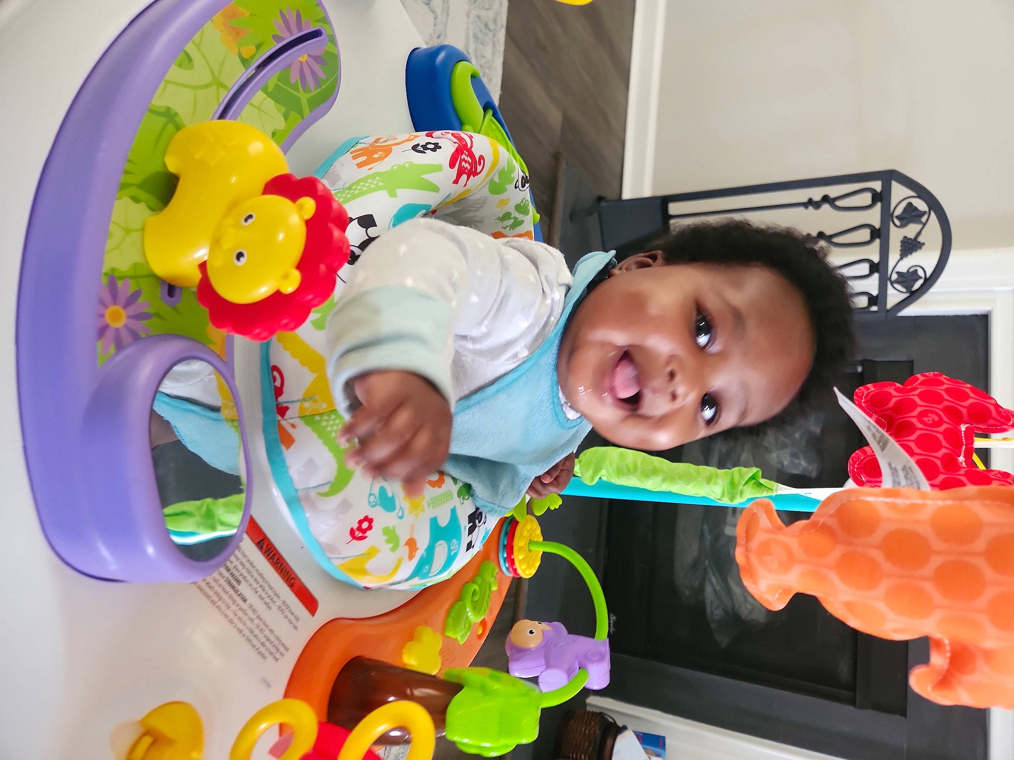 Kamari joined the competition — help win amazing prizes! baby, baby_playing_with_toys, baby_products, baby_toddler_clothing, baby_toys, child, fun, happy, head, party, pattern, peach, person, plastic, play, room, smile, tableware, toddler, toy