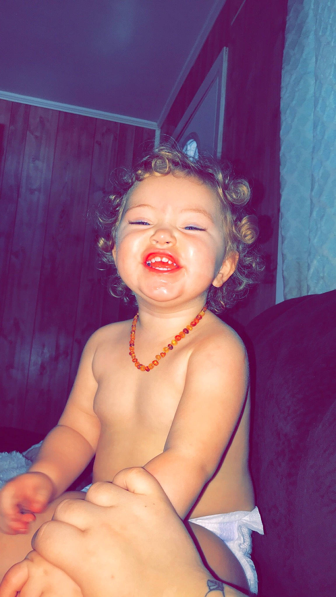 Kaisley joined the competition — help win amazing prizes! blue, cheek, ear, eye, eyelash, facial_expression, finger, flash_photography, gesture, happy, human_body, iris, jaw, lip, mouth, neck, nose, person, skin, smile