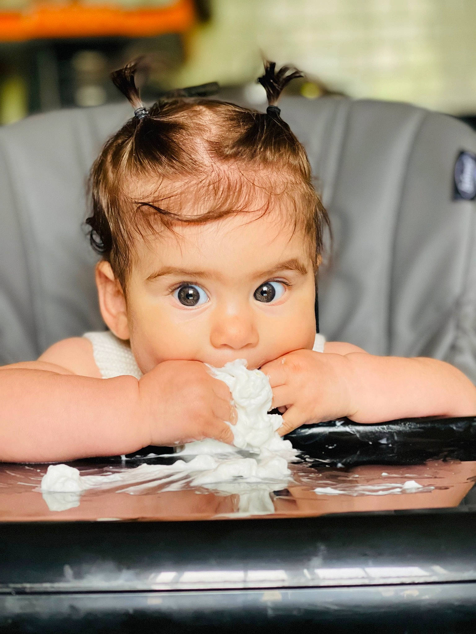 Zula joined the competition — help win amazing prizes! baby, bathing, blond, cheek, child, chin, eyebrow, eyelash, facial_expression, finger, flash_photography, happy, iris, lip, person, product, sitting, skin, table, tableware