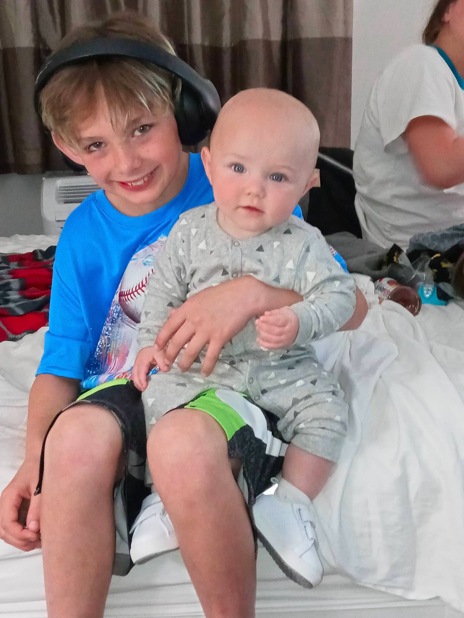 Axl joined the competition — help win amazing prizes! baby, baby_toddler_clothing, child, event, facial_expression, fun, happy, head, iris, joint, joy, lap, person, shorts, shoulder, skin, smile, standing, t_shirt, thigh