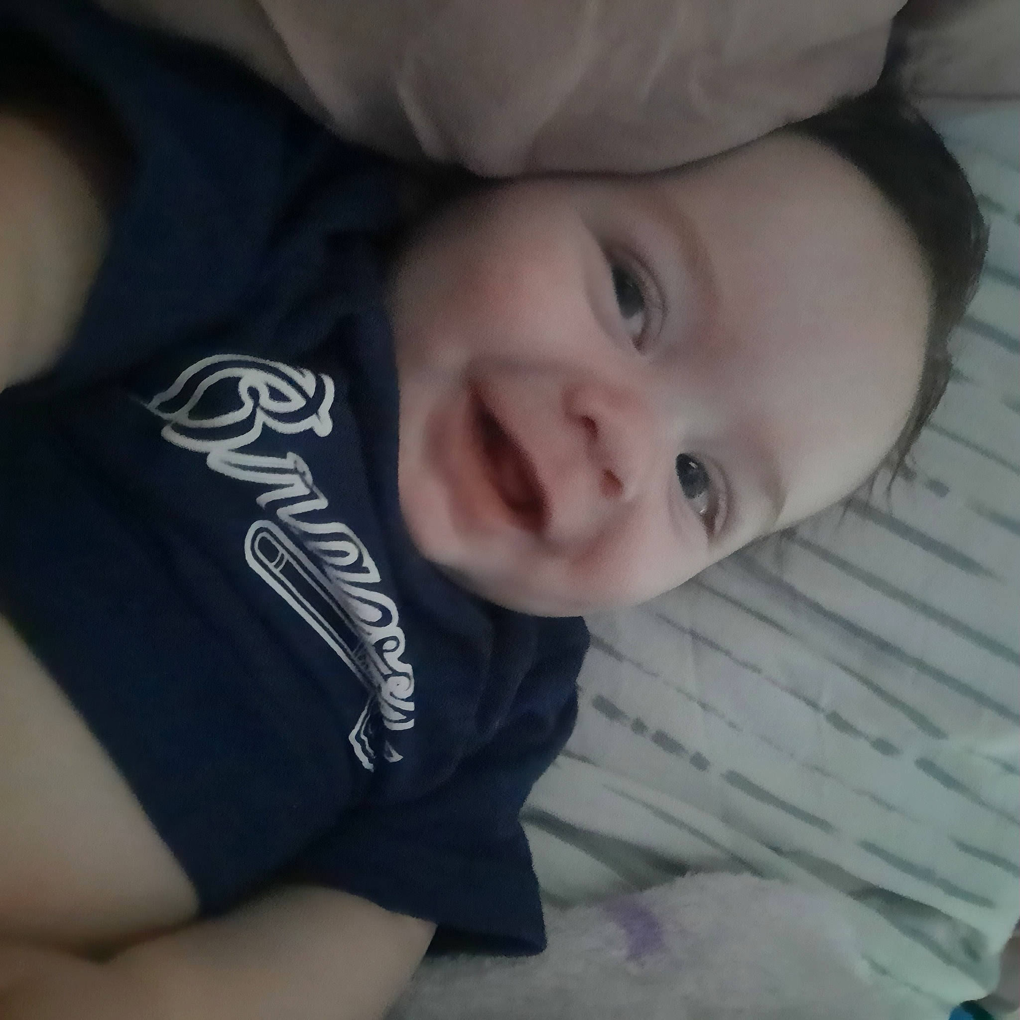 Karter joined the competition — help win amazing prizes! baby, baby_products, baby_toddler_clothing, cheek, child, comfort, cool, eye, flash_photography, grass, grey, happy, iris, lip, mouth, nose, person, skin, sleeve, smile