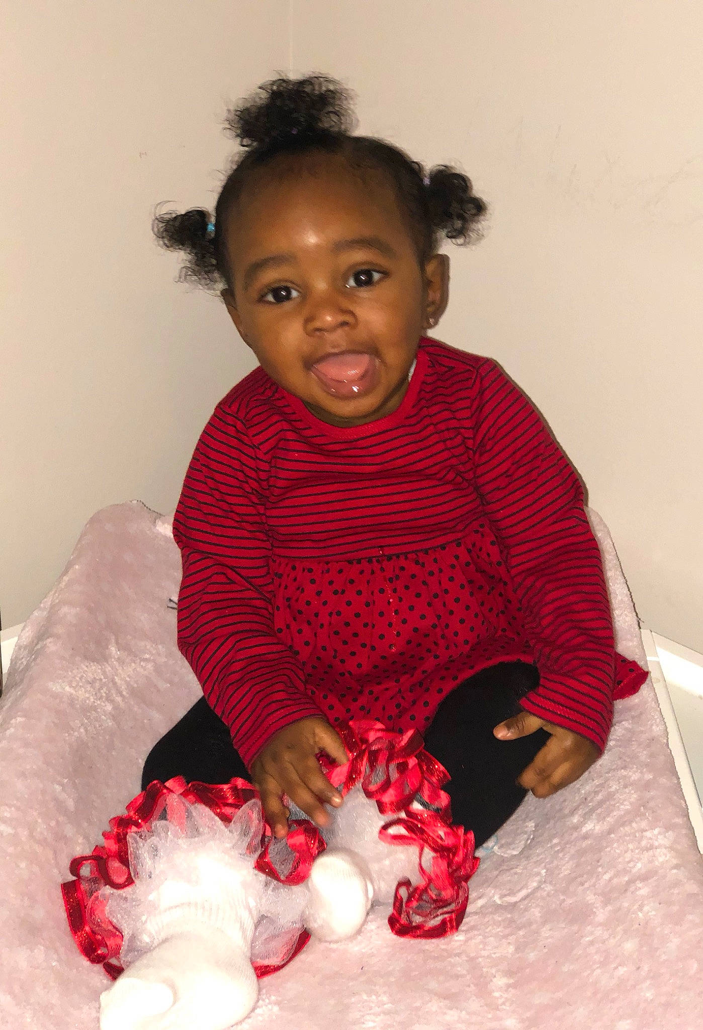 Auri joined the competition — help win amazing prizes! baby, cheek, child, fun, hair, lip, outerwear, person, pink, play, sitting, skin, smile, textile, toddler