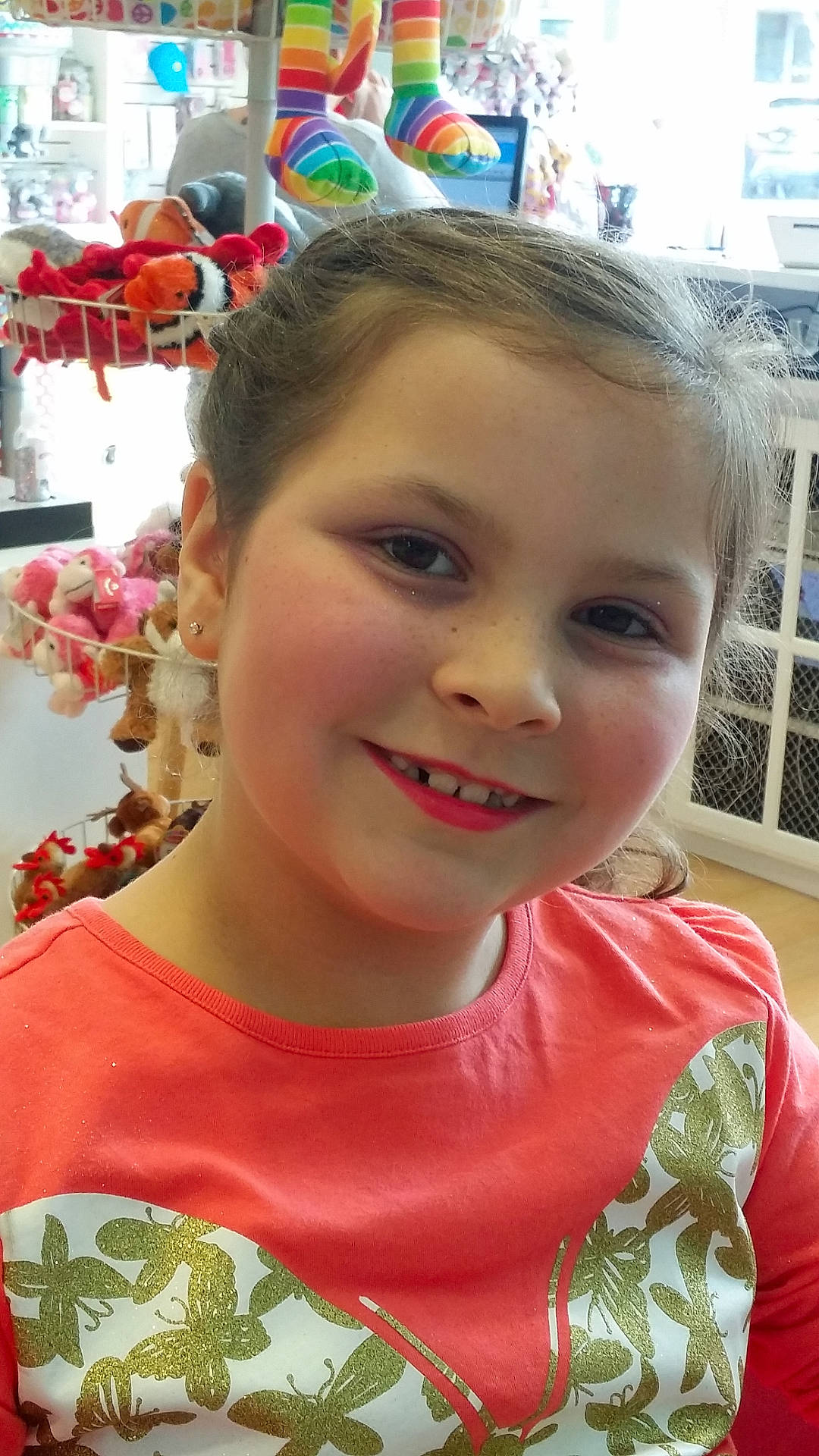 Brynley is registered to the contest to win money with this photo: brown_hair, cheek, child, chin, face, fawn, forehead, hair, happy, head, joy, lip, neck, person, skin, smile, toddler