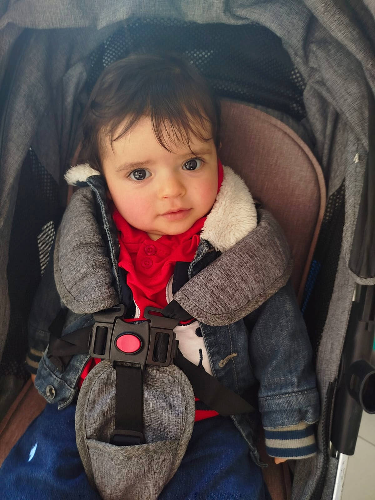 Nahel a rejoint le concours — aidez-le/la à gagner de superbes lots ! auto_part, baby, baby_carriage, baby_products, baby_safety, beauty, car_seat, cheek, child, comfort, eye, eyebrow, face, happy, head, person, product, sitting, skin, toddler