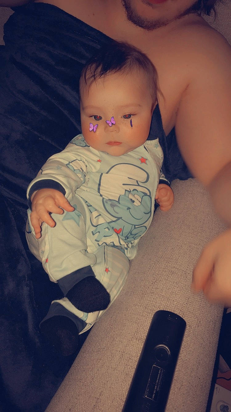 Elijah joined the competition — help win amazing prizes! arm, baby_toddler_clothing, cheek, chin, cloud, eye, eyebrow, face, hair, hand, head, human_body, leg, lip, mouth, neck, nose, person, photograph, shoulder