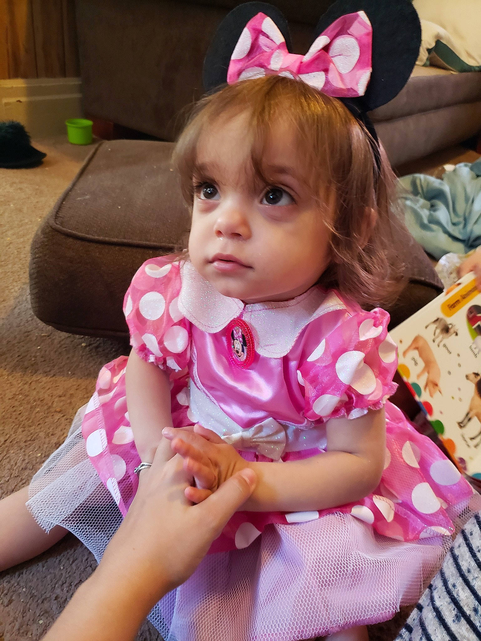 Anastasia joined the competition — help win amazing prizes! baby, baby_toddler_clothing, child, ear, fashion_accessory, hair_accessory, headband, headgear, person, pink, play, skin, toddler